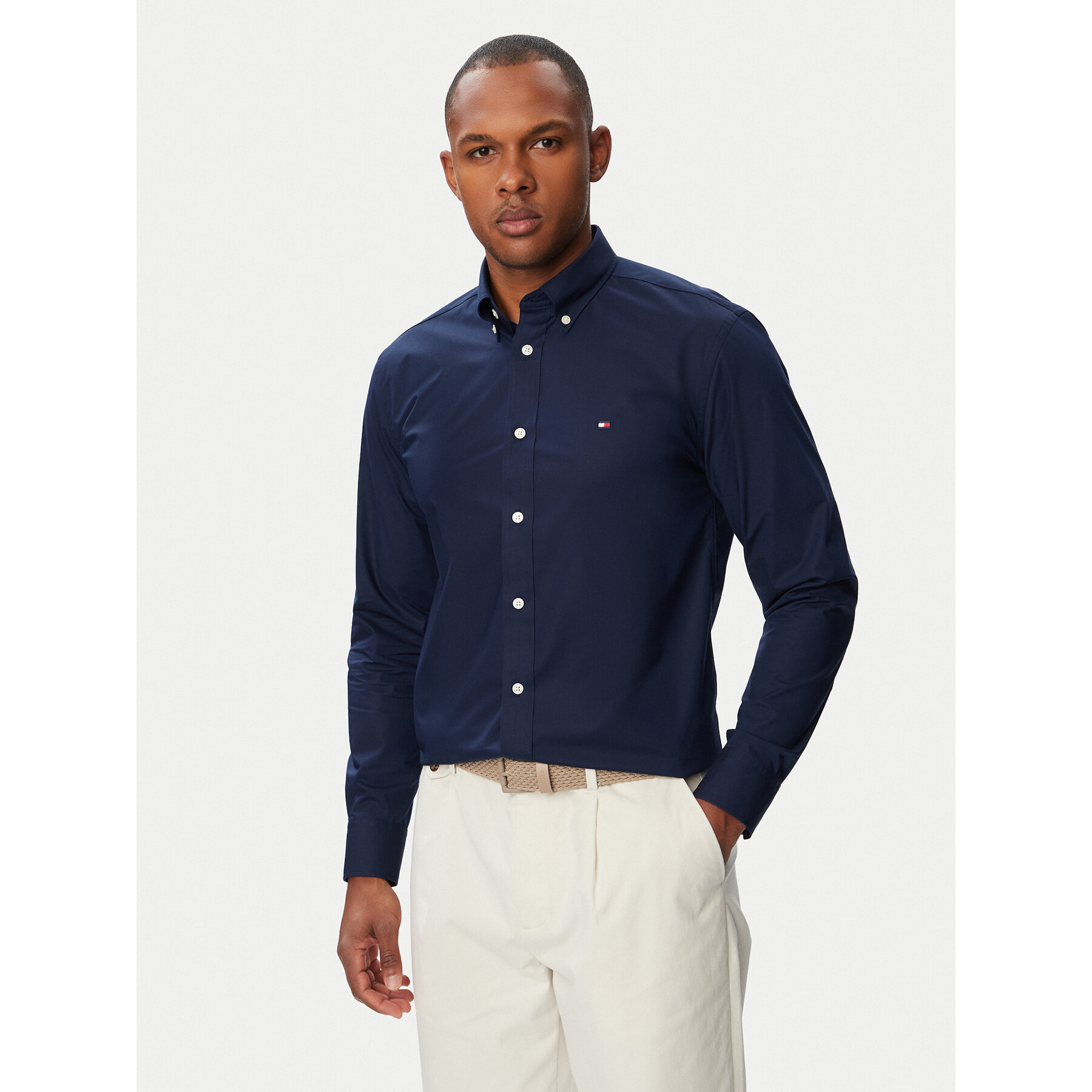 Tommy Hilfiger Hemd MW0MW43429 Dunkelblau Regular Fit