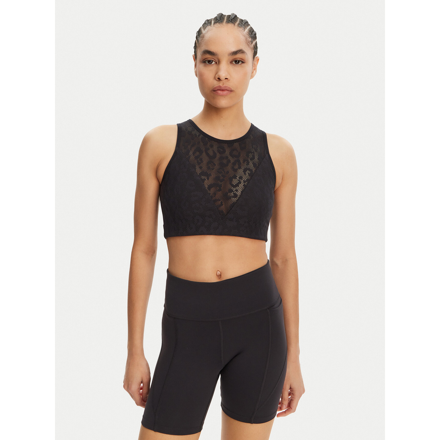 Reebok Bralette melltartó Mesh Bralette 118654 Fekete