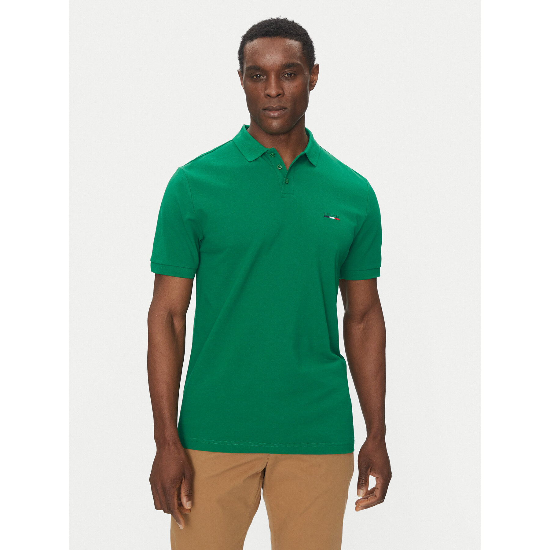 Hechter Paris Pólóing Pique H-Eco 74004 151902 Zöld Regular Fit