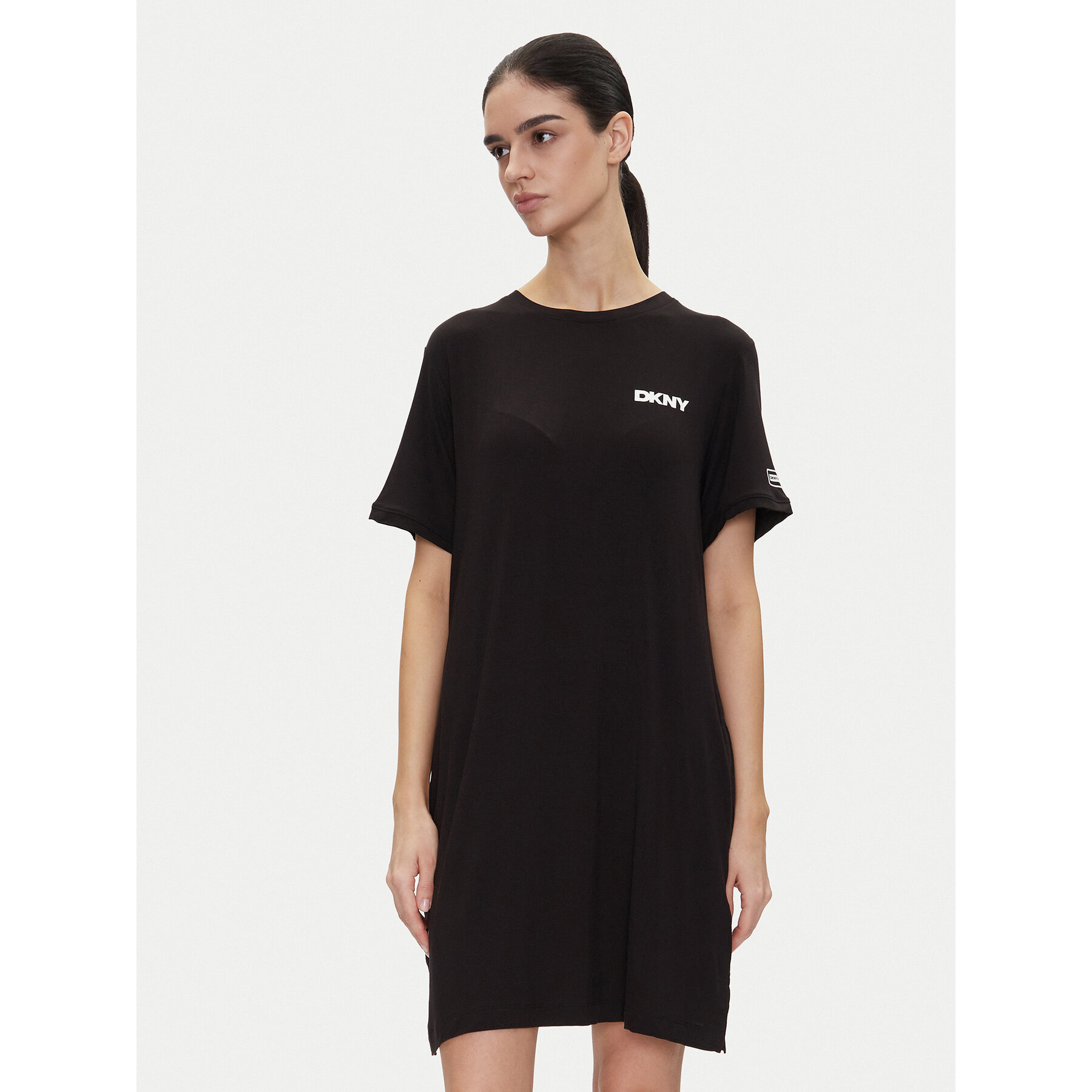 DKNY Hálóing YI30051 Fekete Relaxed Fit