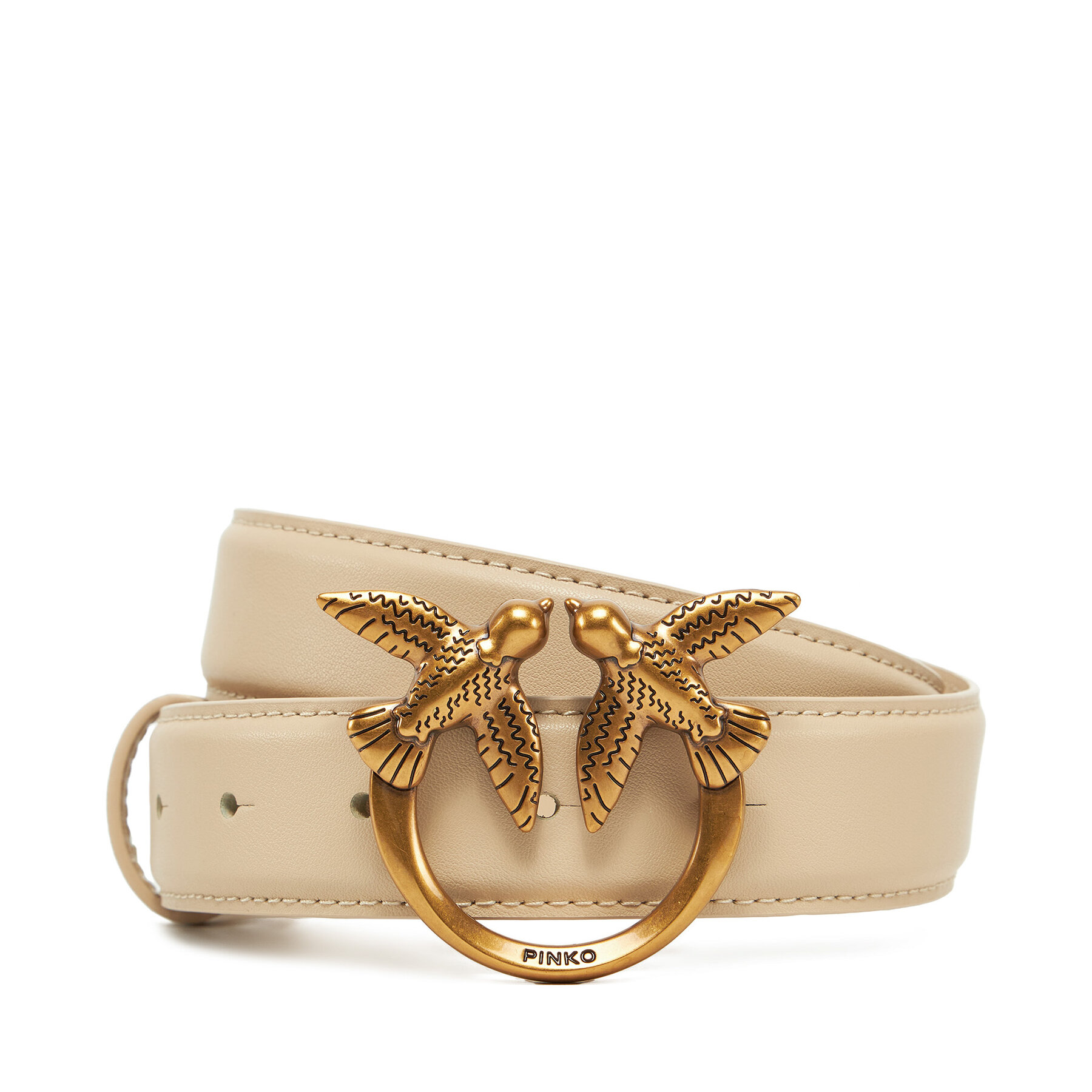Ζώνη PINKO LOVE BERRY H3 100125 A0F1 Μπεζ