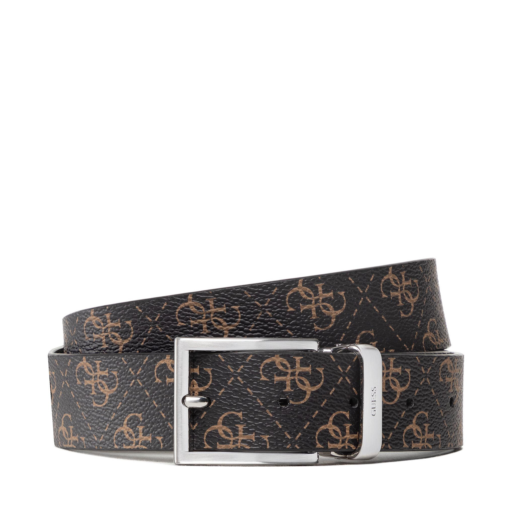Pasek Męski Guess, Rozmiar XS Brązowy Vezzola Belt BM7541 LEA35