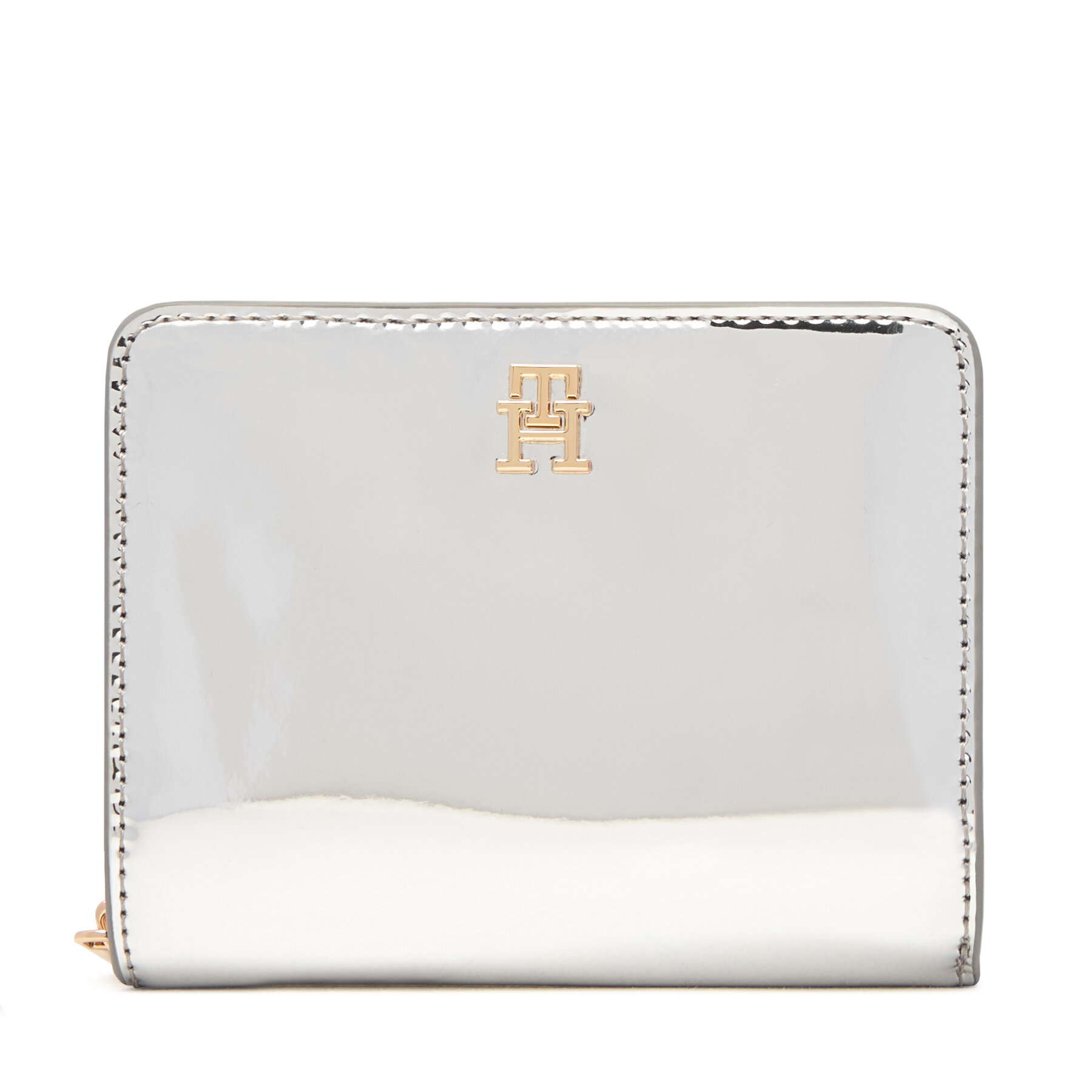Portofel Tommy Hilfiger Med Za W/Flap Met AW0AW18037 Argintiu