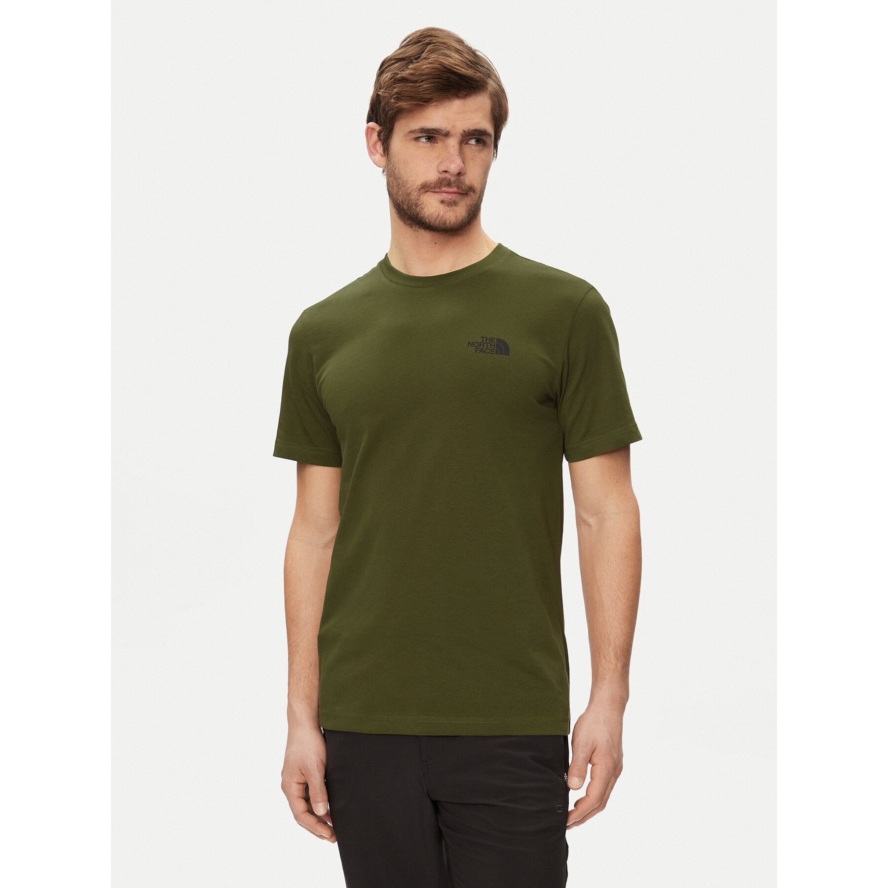 The North Face T-shirt Simple Dome NF0A87NG Verde Regular Fit