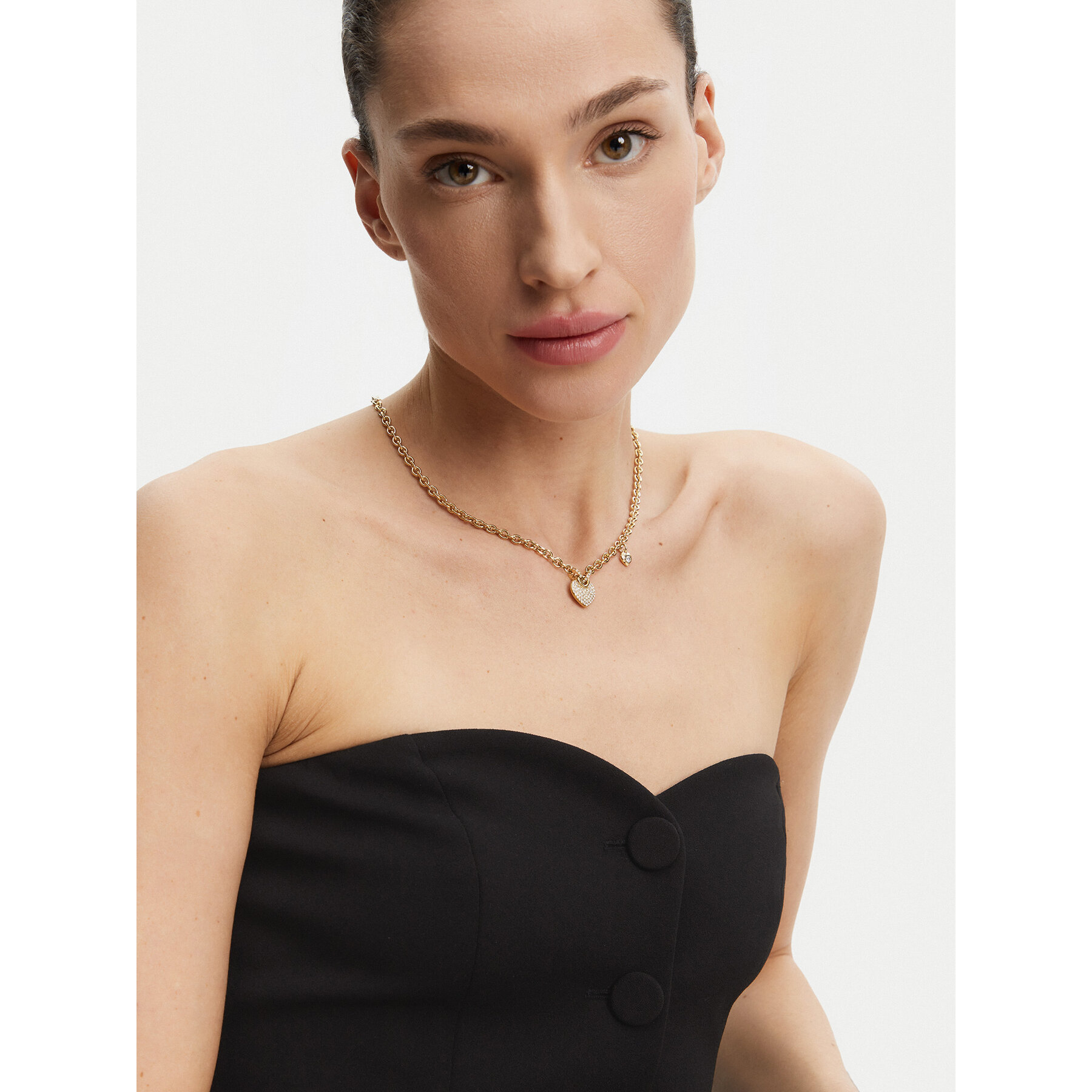 Náhrdelník Guess JUBN05 212JW Zlatá