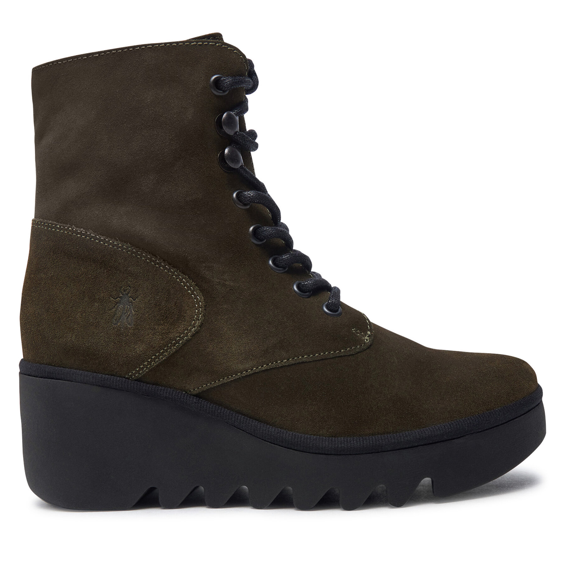 Damskie Botki Fly London, Rozmiar 38 Khaki Birrfly P501534006