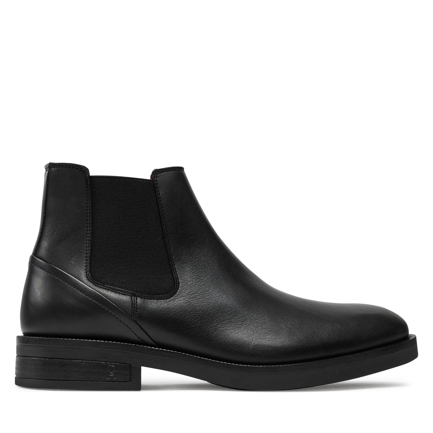 Боти тип челси Tommy Hilfiger Premium Hilfiger Tl Lth Chelsea FM0FM05185 Черен