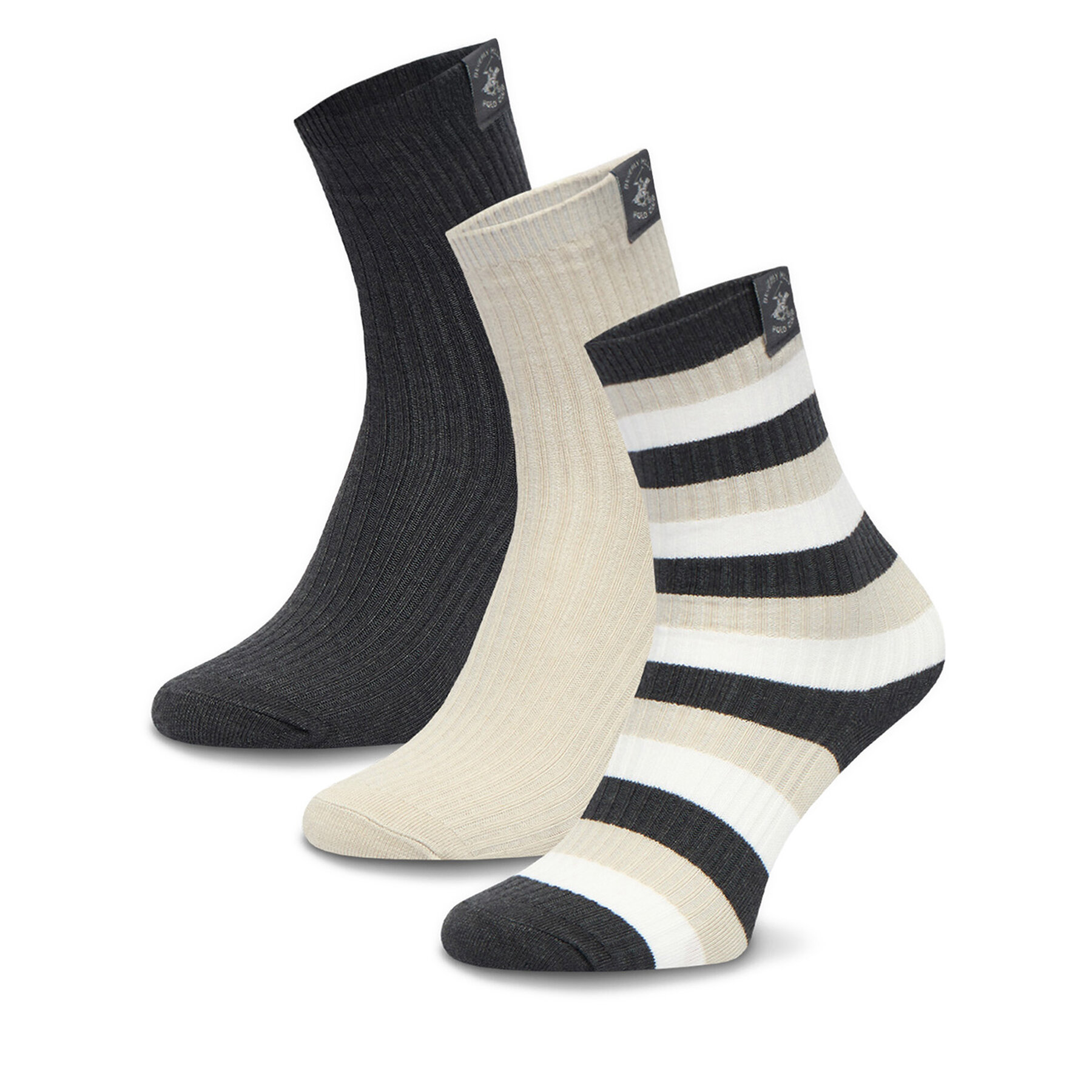 Duge čarape Beverly Hills Polo Club CEO_LA_BHPC_20260_W_AW25 (3-PACK) Šarena