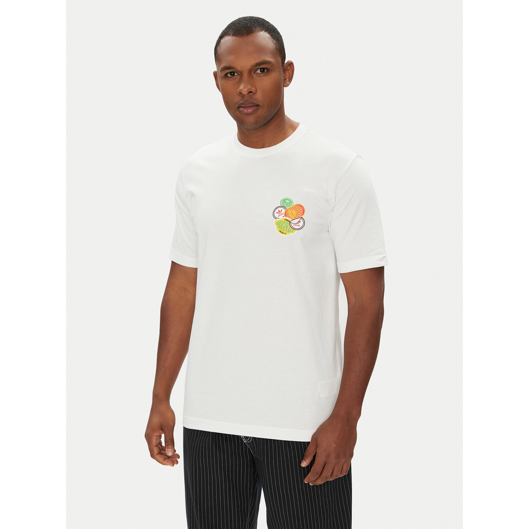 adidas Póló Trefoil Series JW2975 Fehér Loose Fit