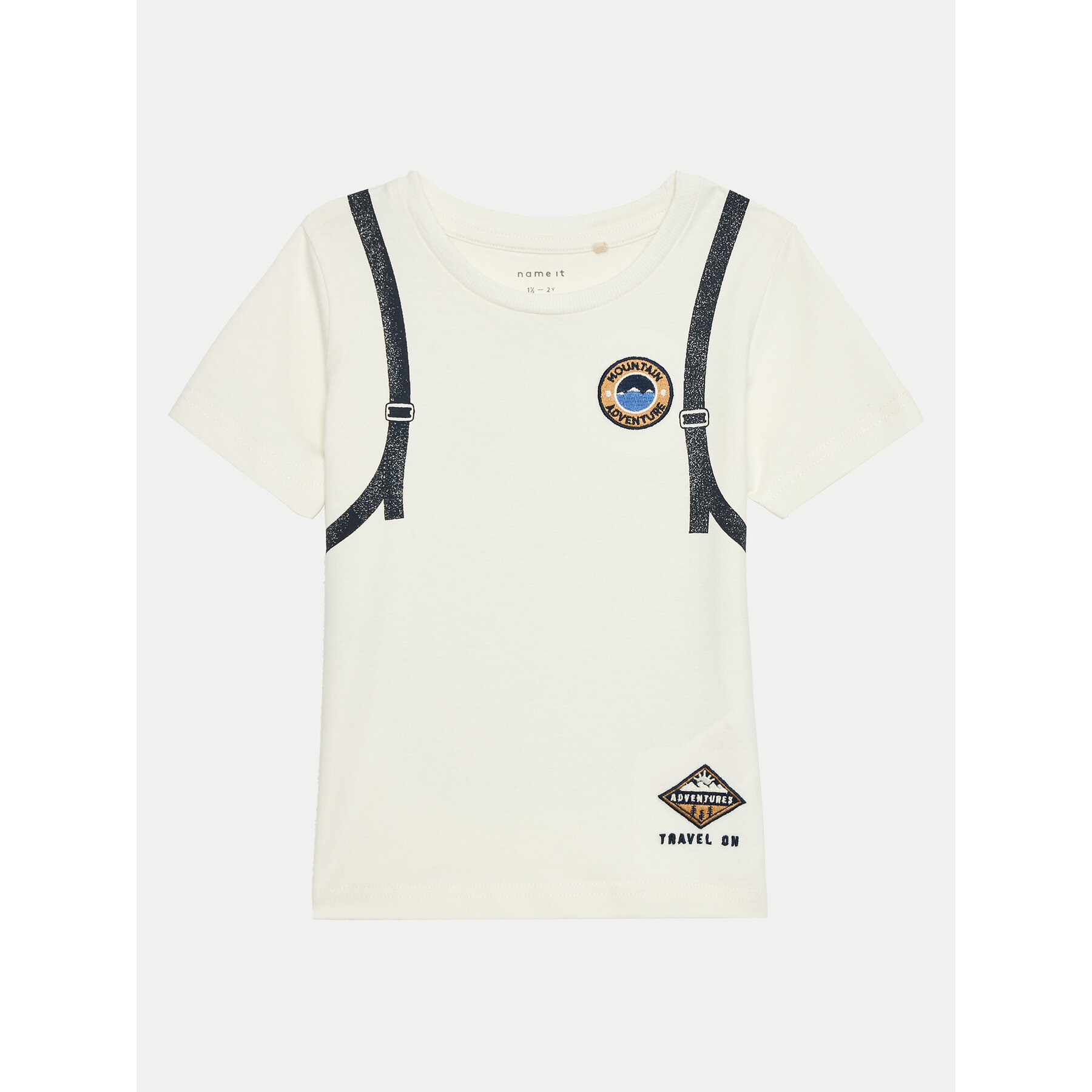 NAME IT NAME IT T-Shirt 13232049 Εκρού Regular Fit