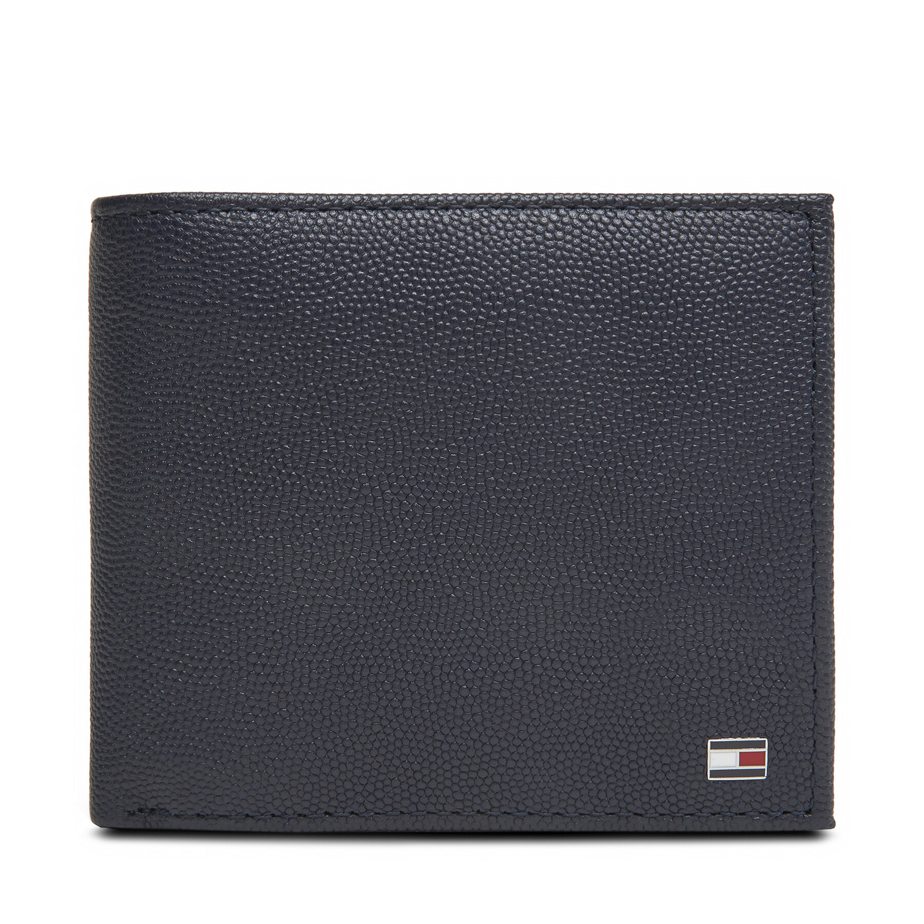 Duży Portfel Męski Tommy Hilfiger Granatowy Th Flag Cc Flap And Coin AM0AM13520
