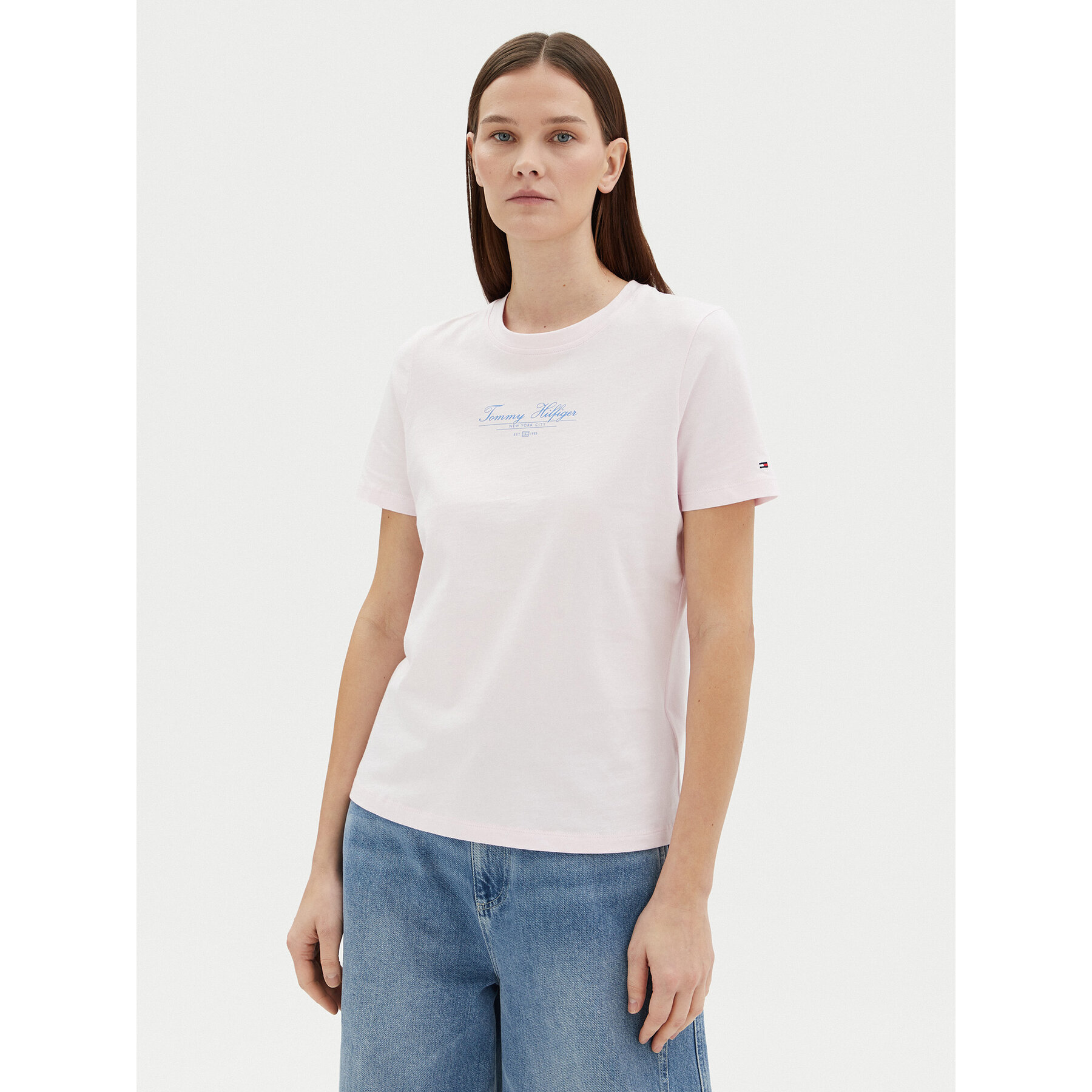 Tommy Hilfiger Póló WW0WW45428 Rózsaszín Regular Fit