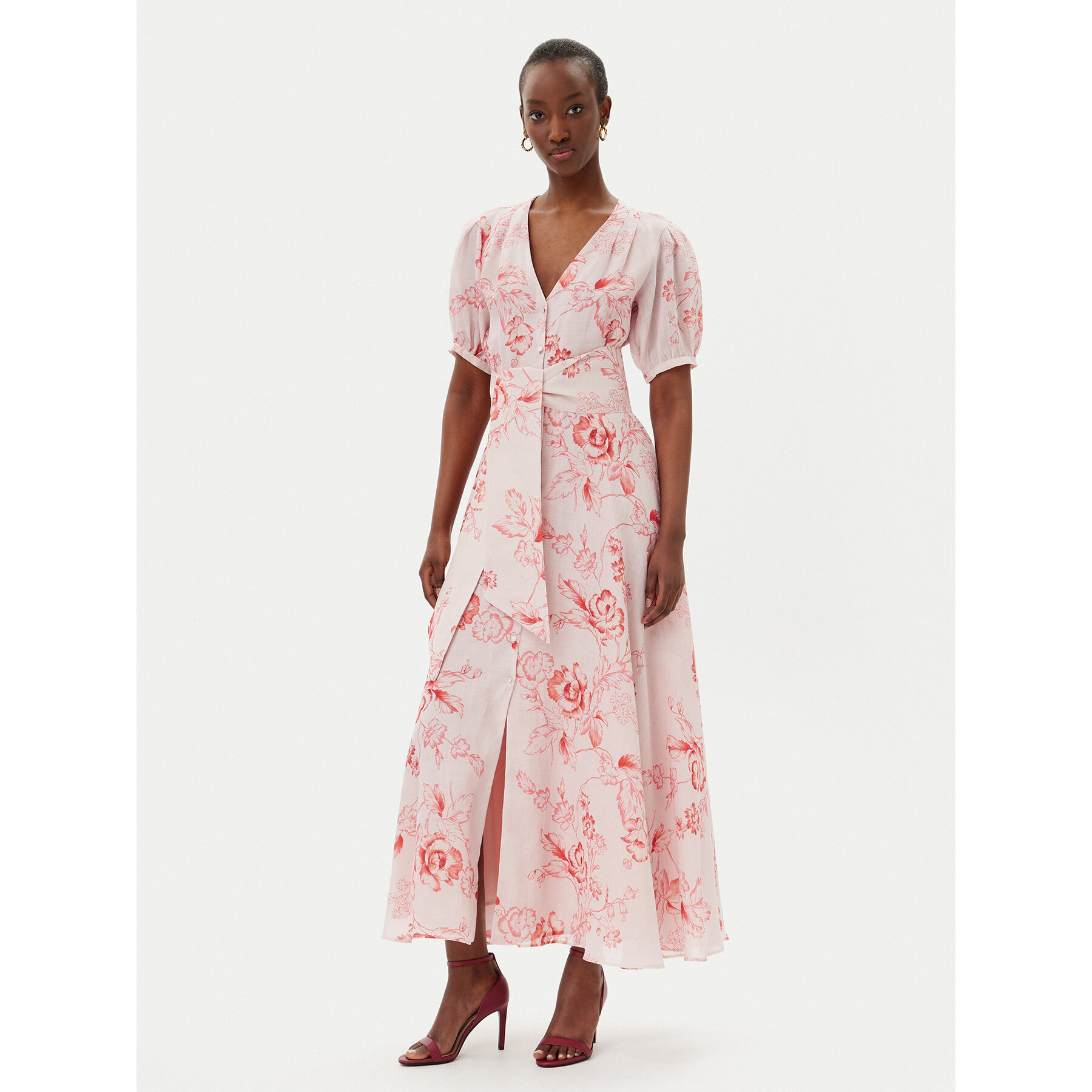 Marella Sommerkleid Regard 2513221312 Rosa Regular Fit