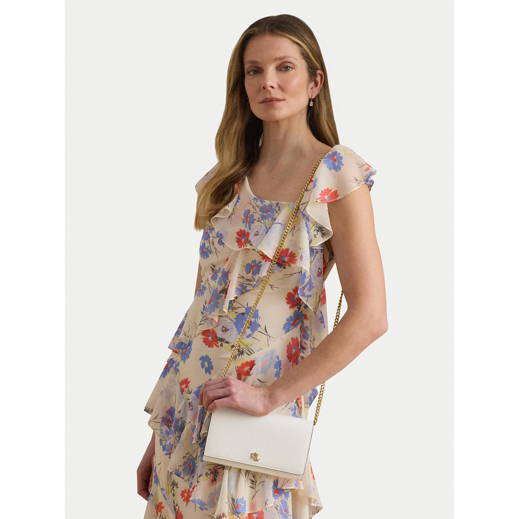 Дамска чанта LAUREN RALPH LAUREN 432P13473001 Бял