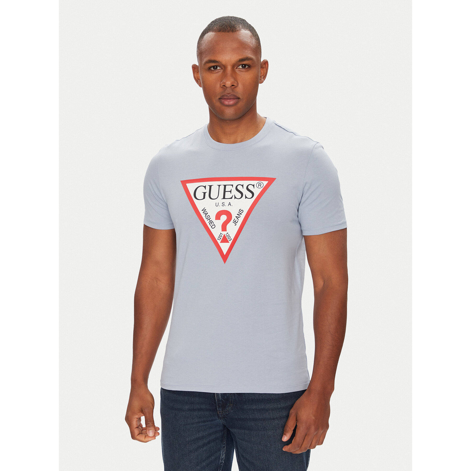 Guess T-Shirt M2YI71 I3Z14 Μπλε Slim Fit