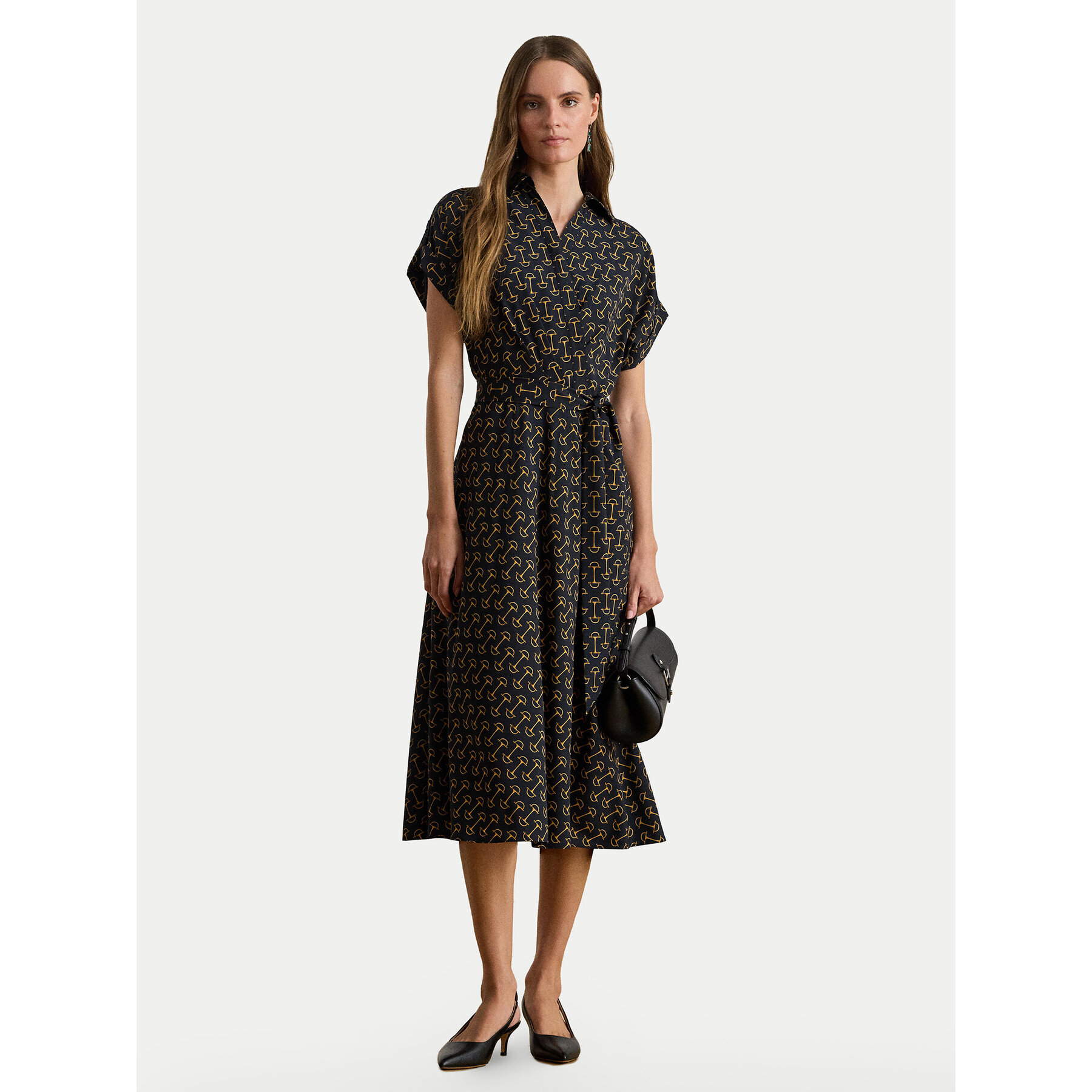 LAUREN RALPH LAUREN Hemdkleid 200P03557001 Dunkelblau Regular Fit