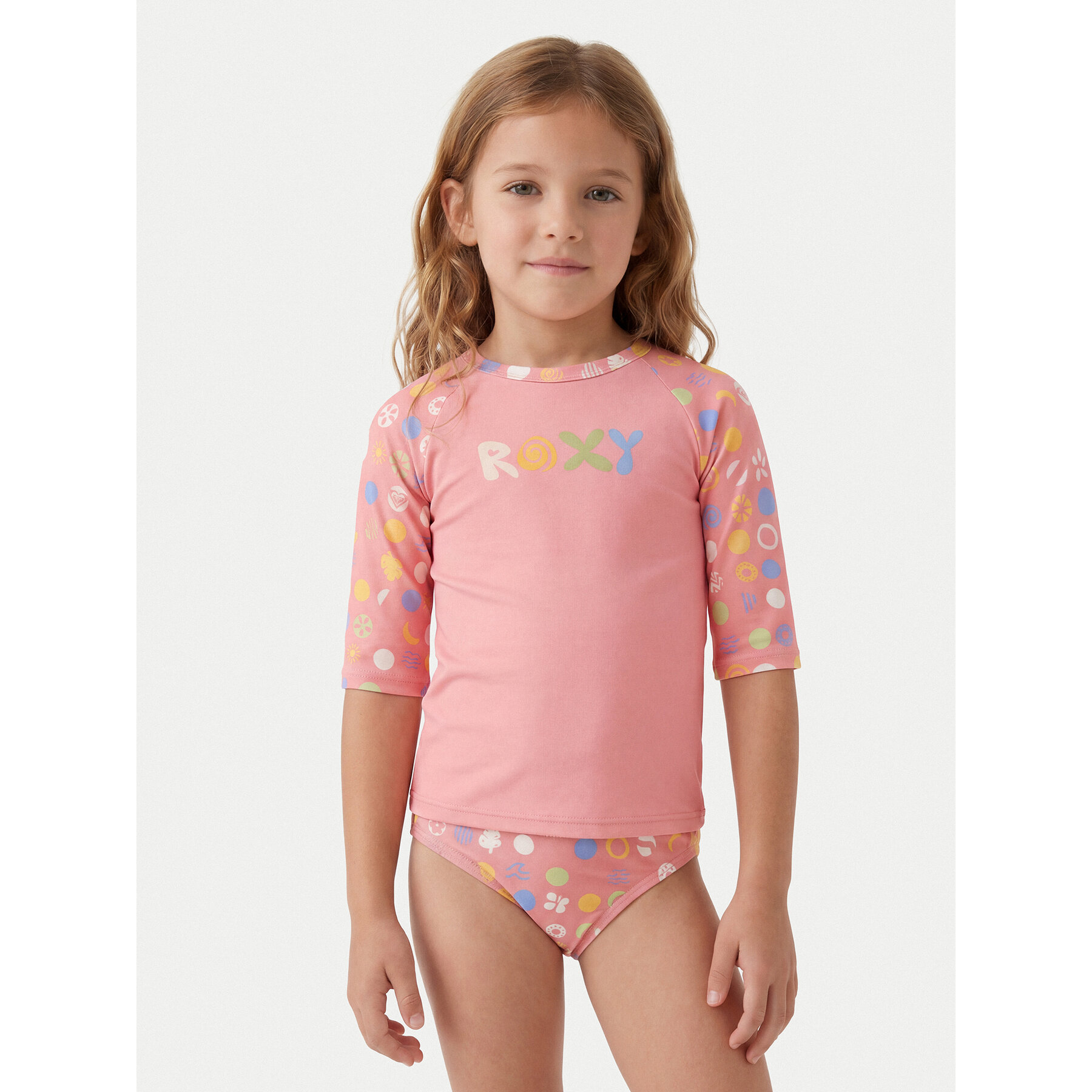 Roxy Komplet majice i kupaćih gaćica Roxy Dot ERLWR03328 Ružičasta