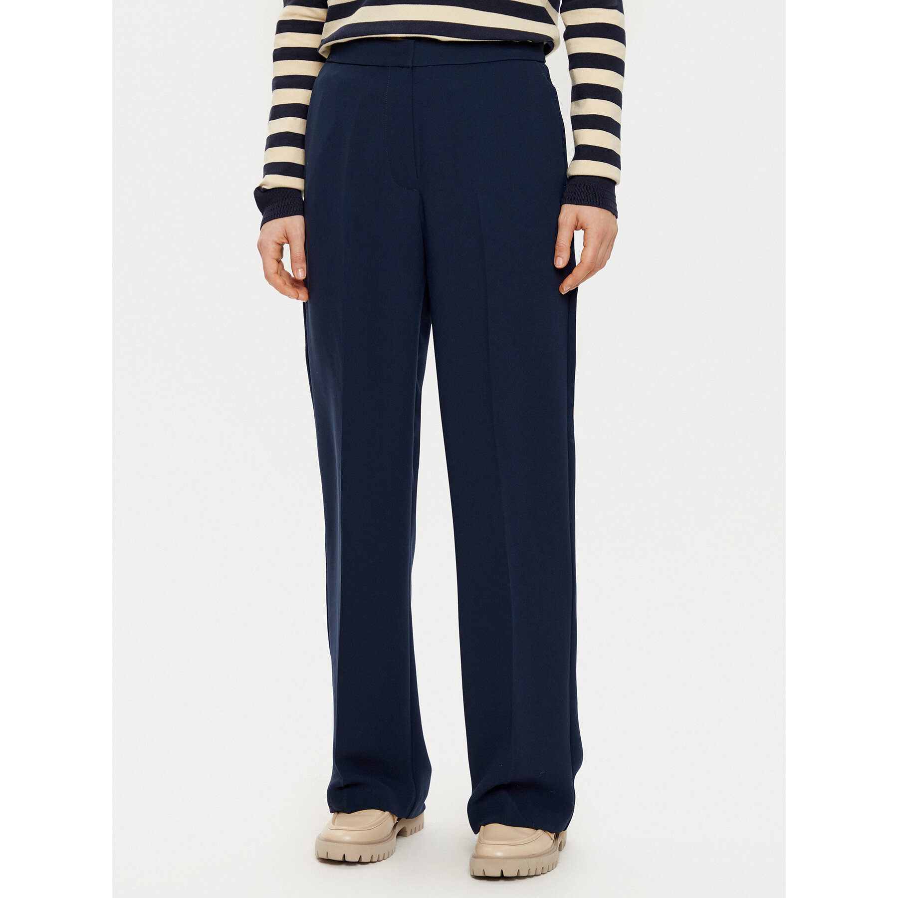 Tommy Hilfiger Stoffhose WW0WW45445 Dunkelblau Regular Fit