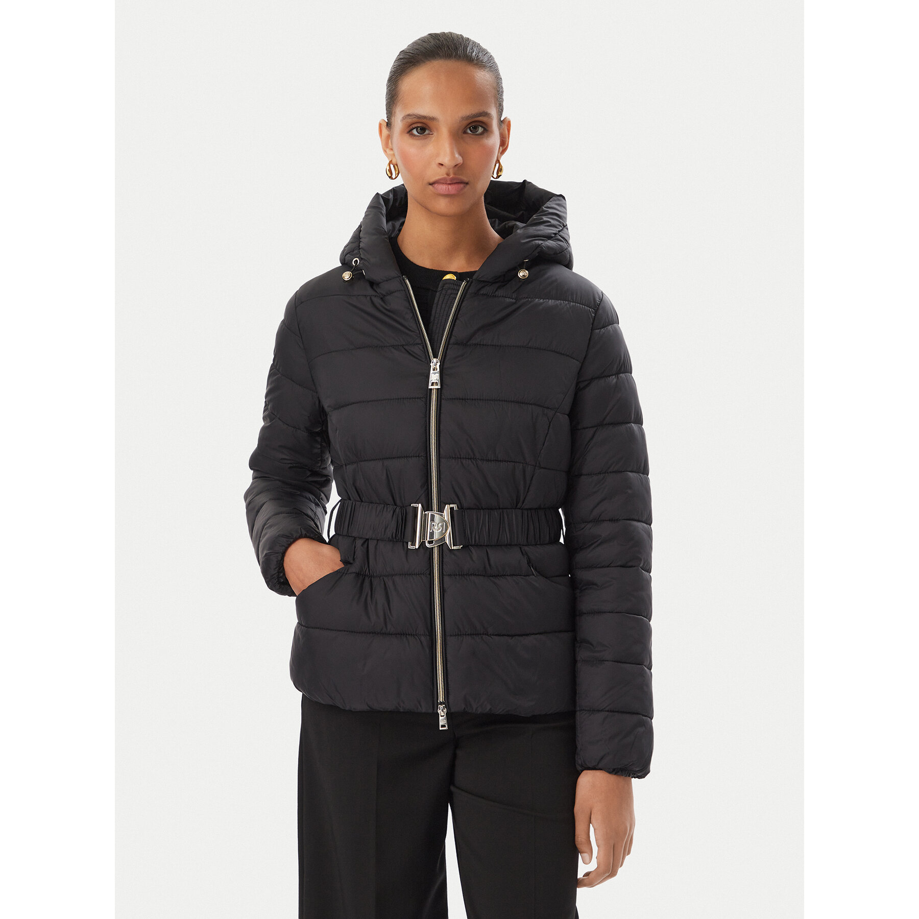 Rinascimento Winterjacke CFC0127053003 Schwarz Slim Fit