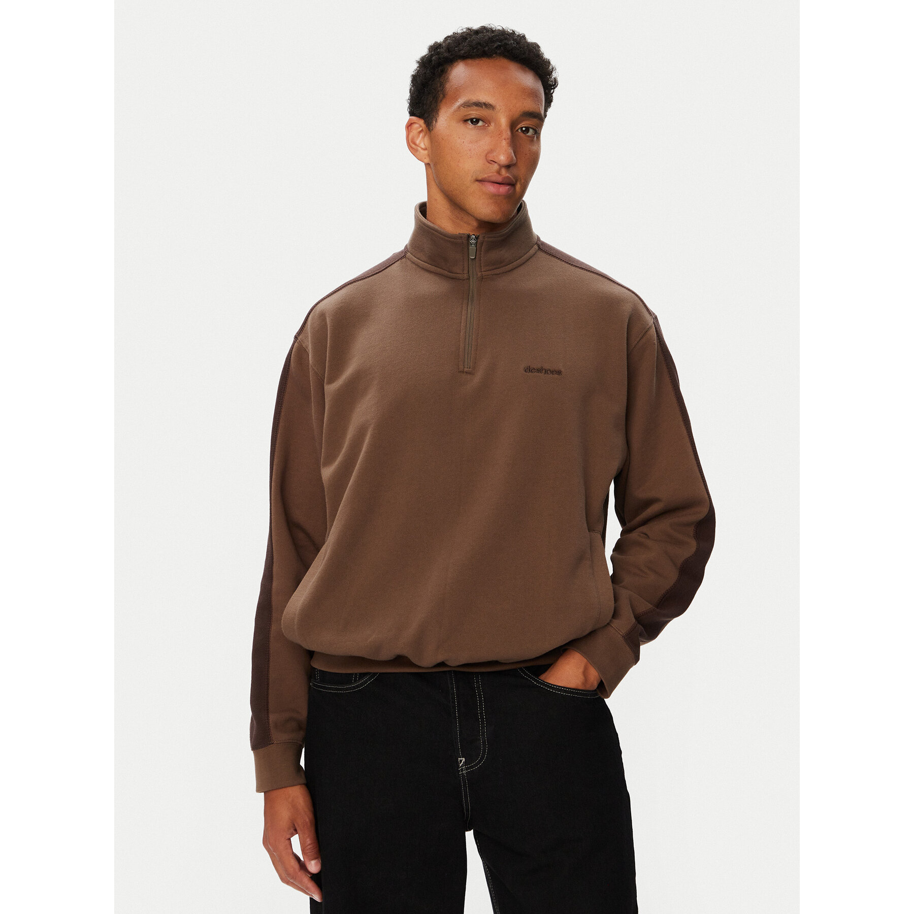DC Shoes Sweatshirt Flow Down EDYFT03566 Braun Regular Fit