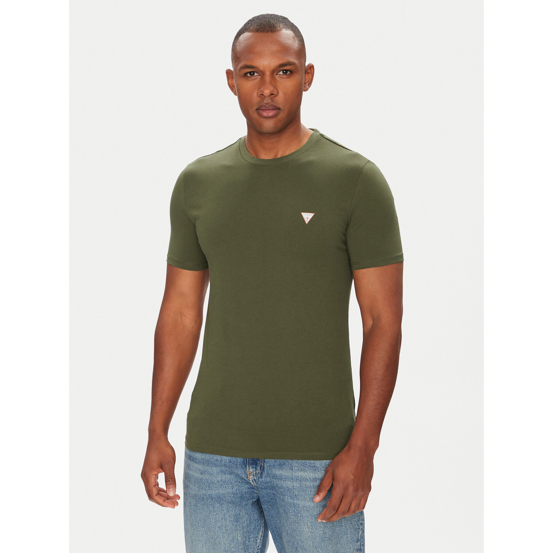Guess T-shirt M2YI36 I3Z14 Verde Slim Fit