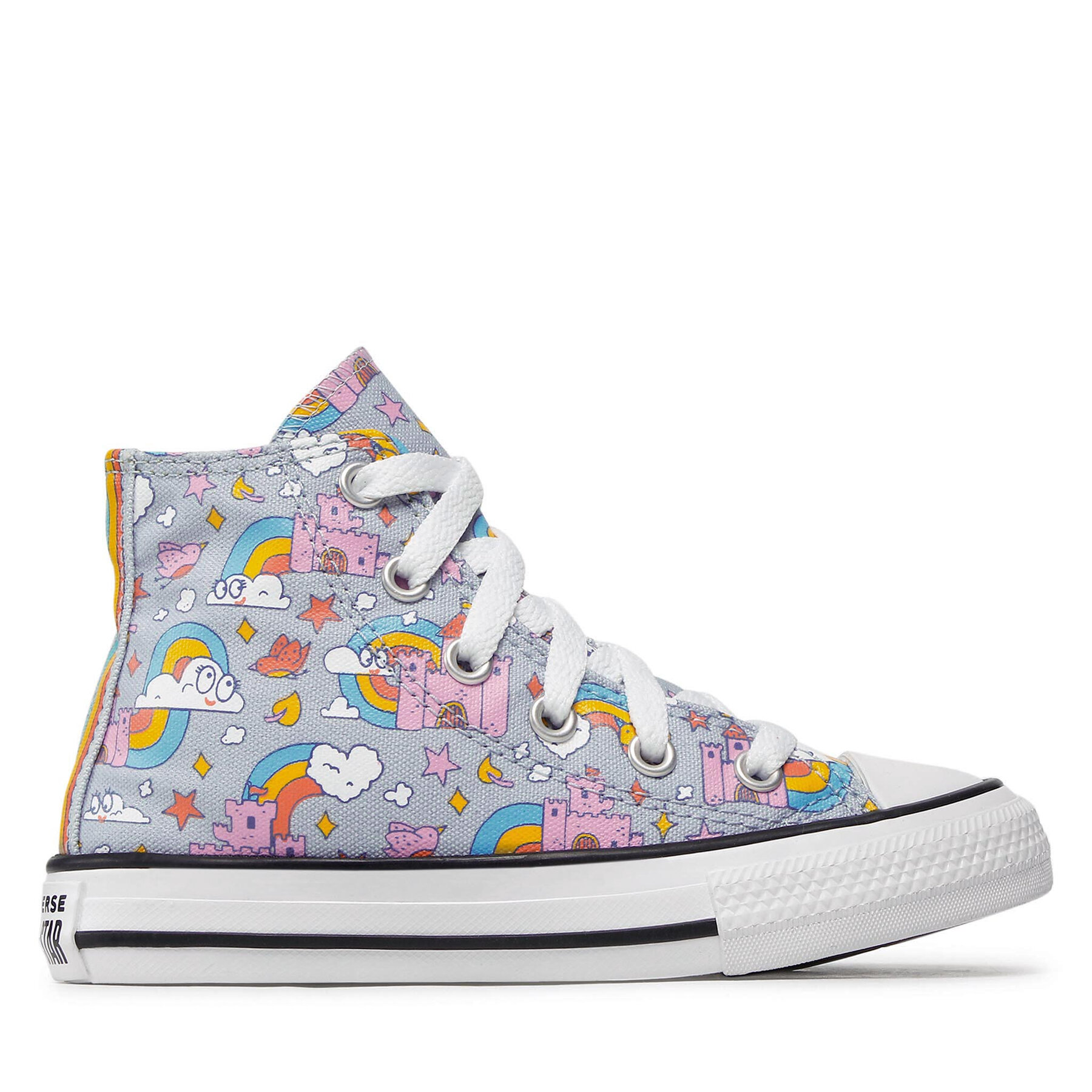 Plátenky Converse Chuck Taylor All Star Rainbow Castles 372943C Modrá