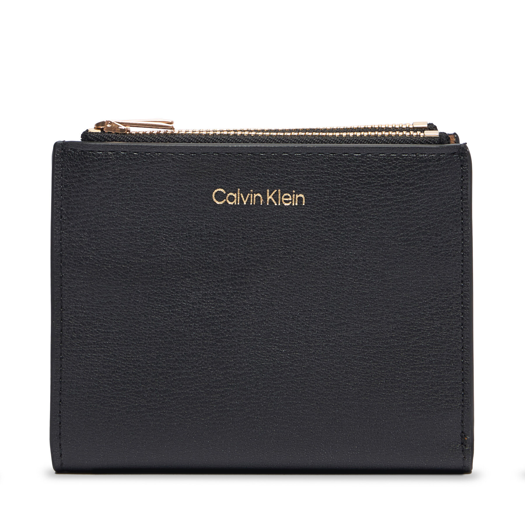 Peňaženka Calvin Klein Foil Logo Dbl Zip Cardcase LV04F1135G Čierna