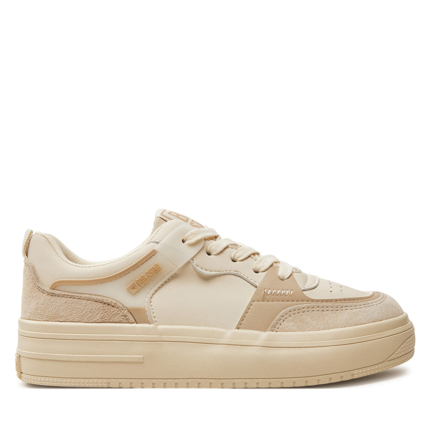 Damskie Sneakersy Big Star Shoes, Rozmiar 36 Beżowy OO274029