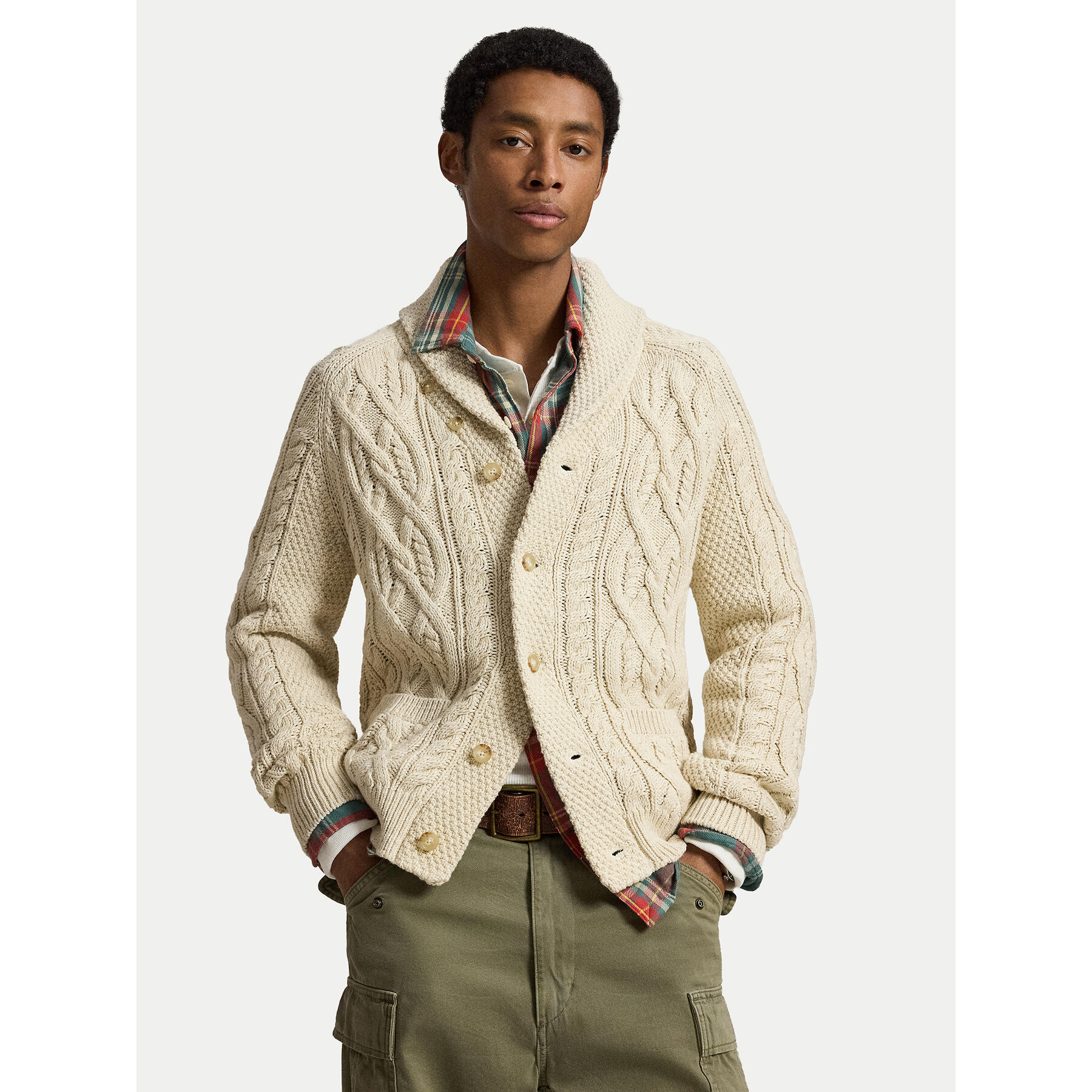 Polo Ralph Lauren Strickjacke 710B26779001 Hellbeige Regular Fit