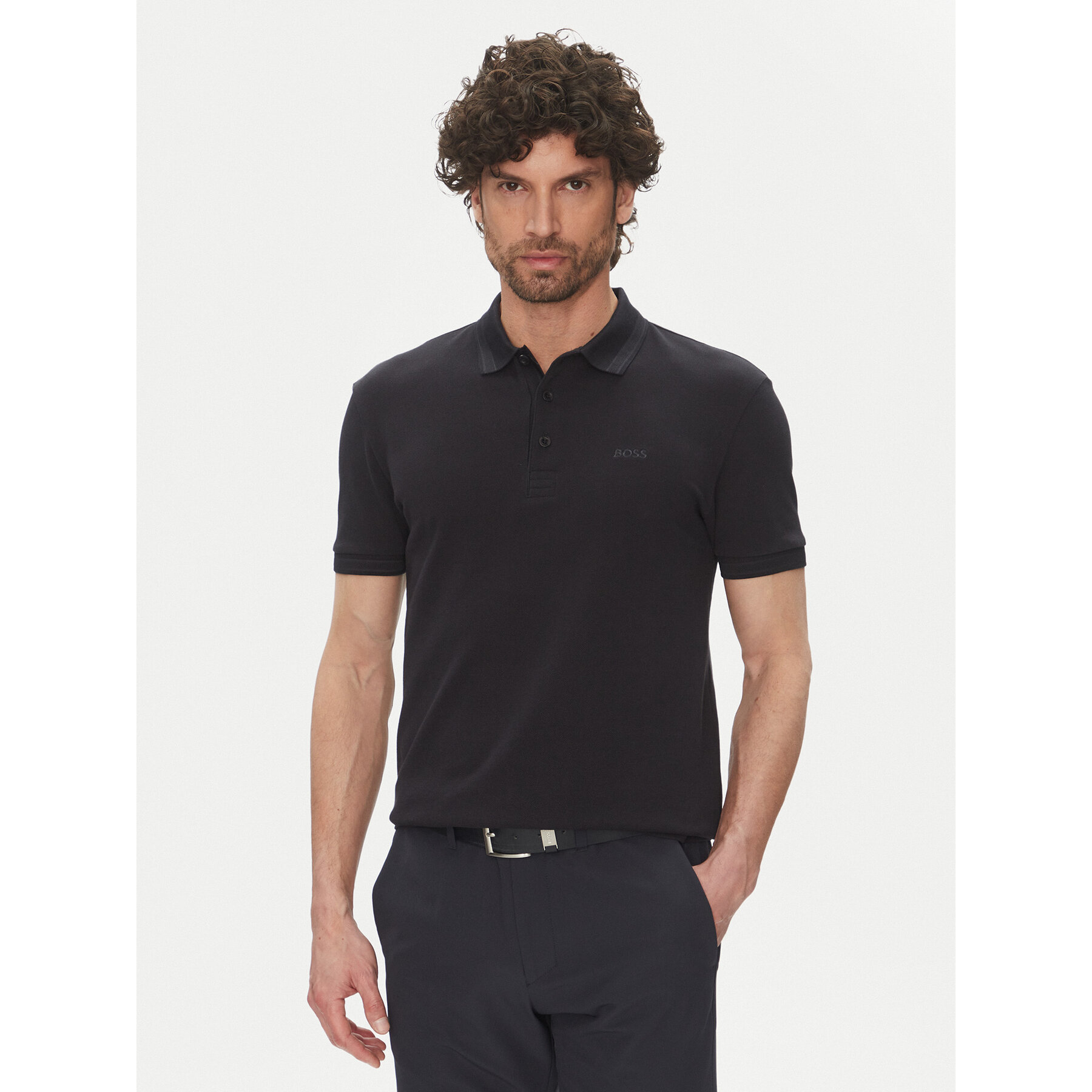 BOSS Polo Paddy 50469055 Blu scuro Regular Fit