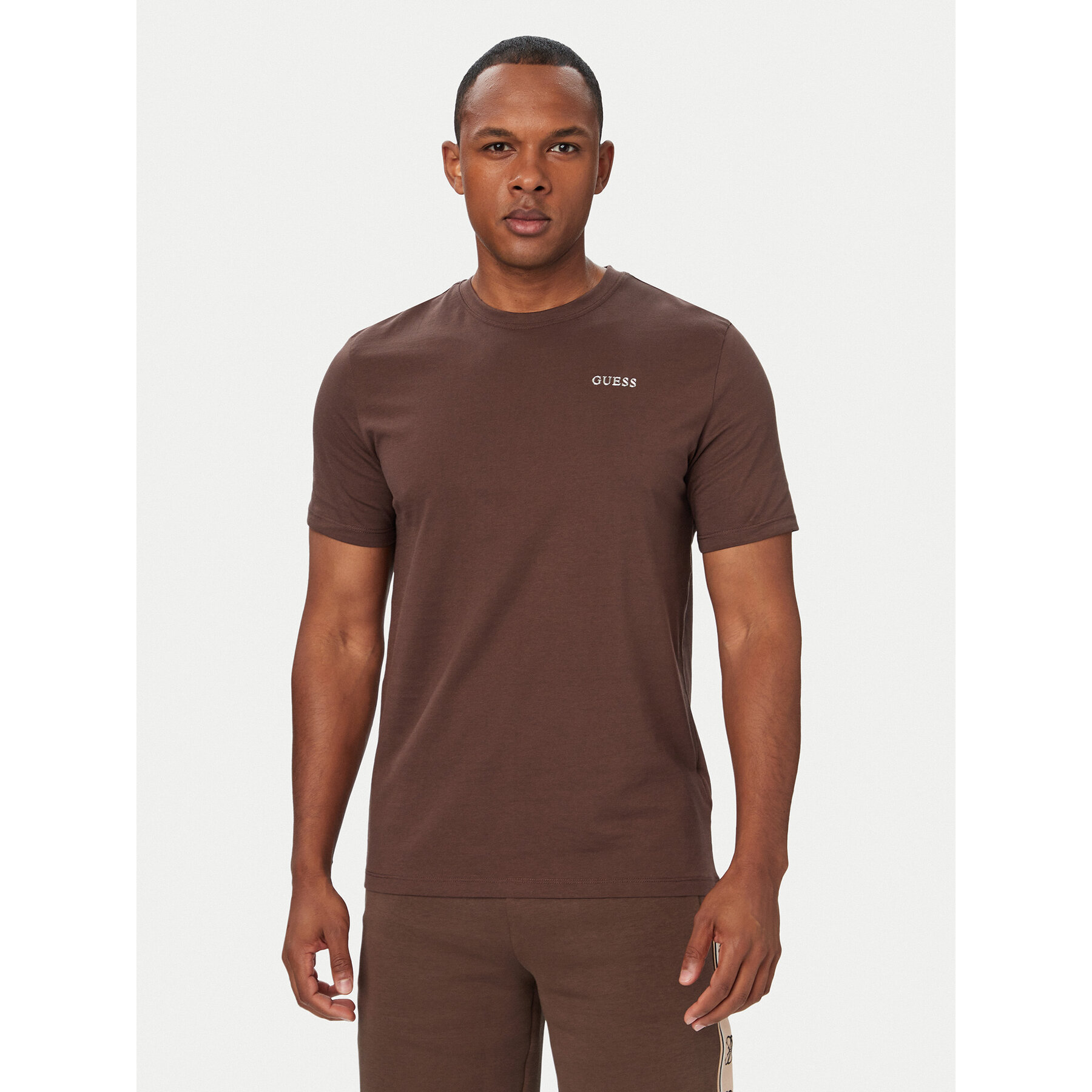 Guess Majica Z6RI17 I3Z14 Temno rjava Regular Fit