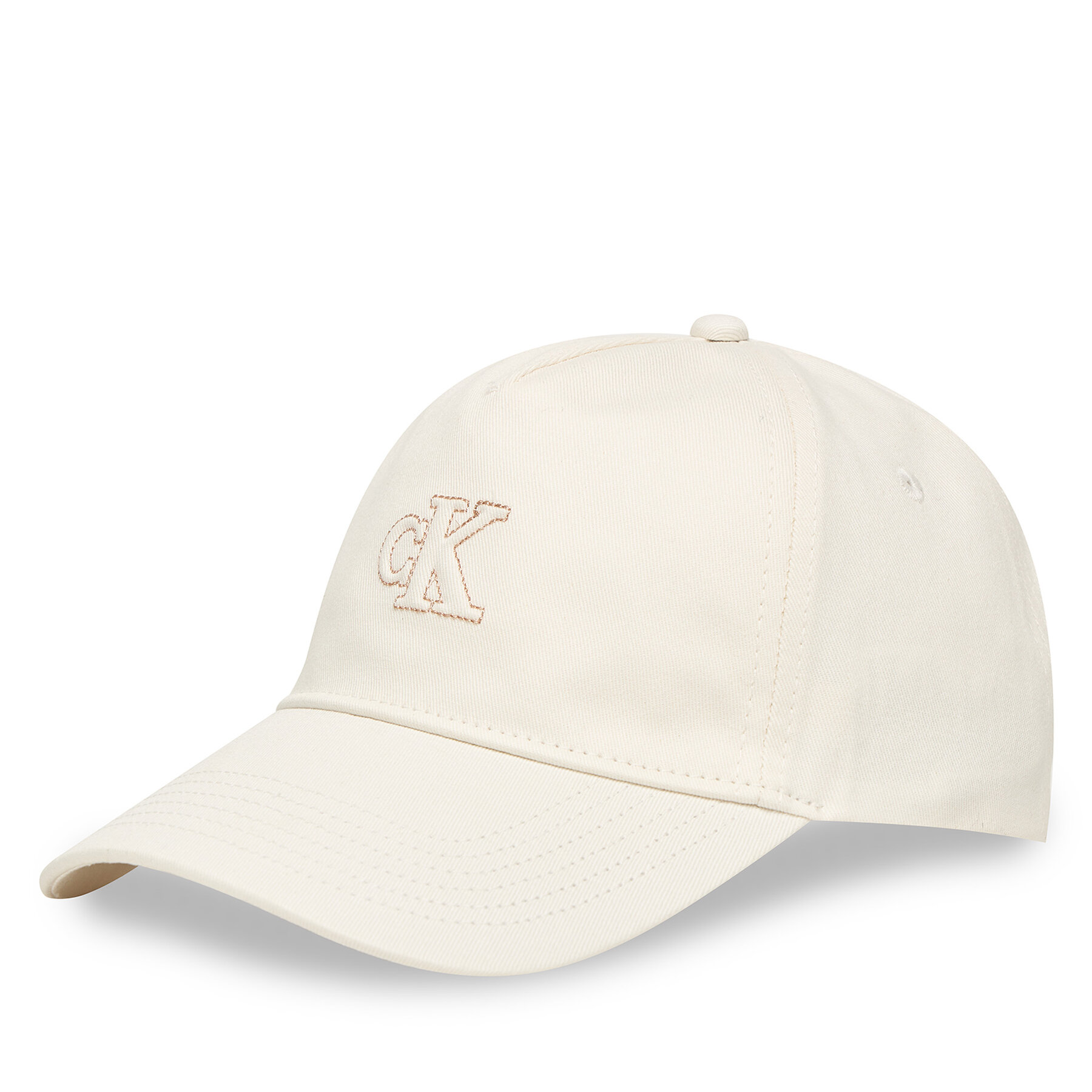 Șapcă Calvin Klein Monogram Shine Embroidery Cap LV04F5044G Alb