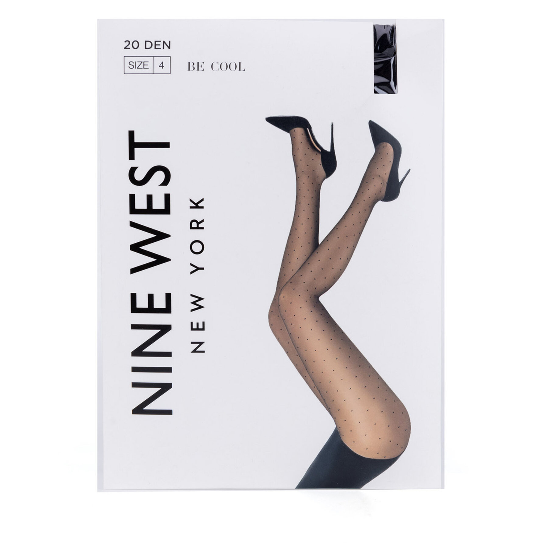 Rajstopy Nine West, Rozmiar 4 Czarny 9WB-004-SS25