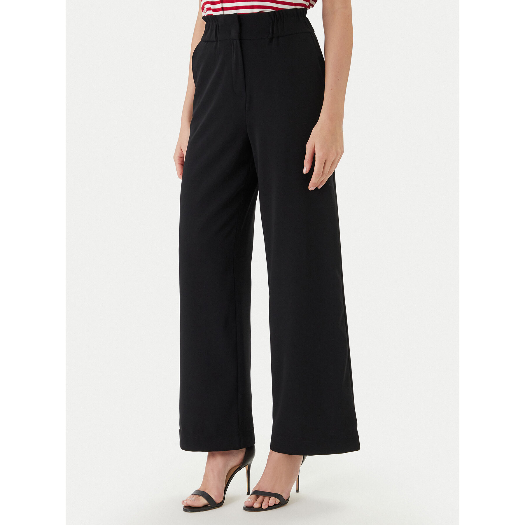 Morgan Palazzohose 242-PBIRD Schwarz Wide Leg