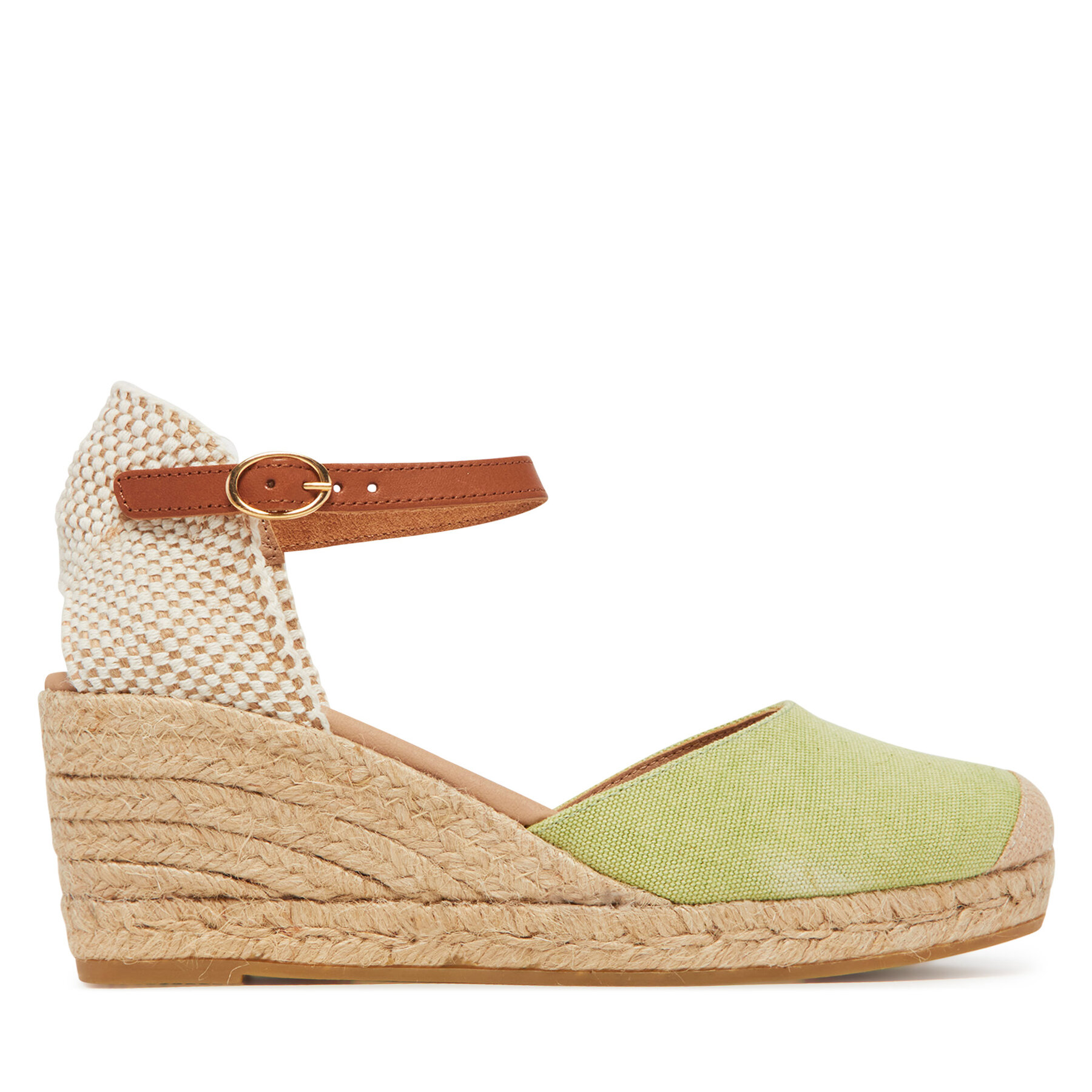 Espadrilles Genuins Carina Canvas G106388 Zaļš
