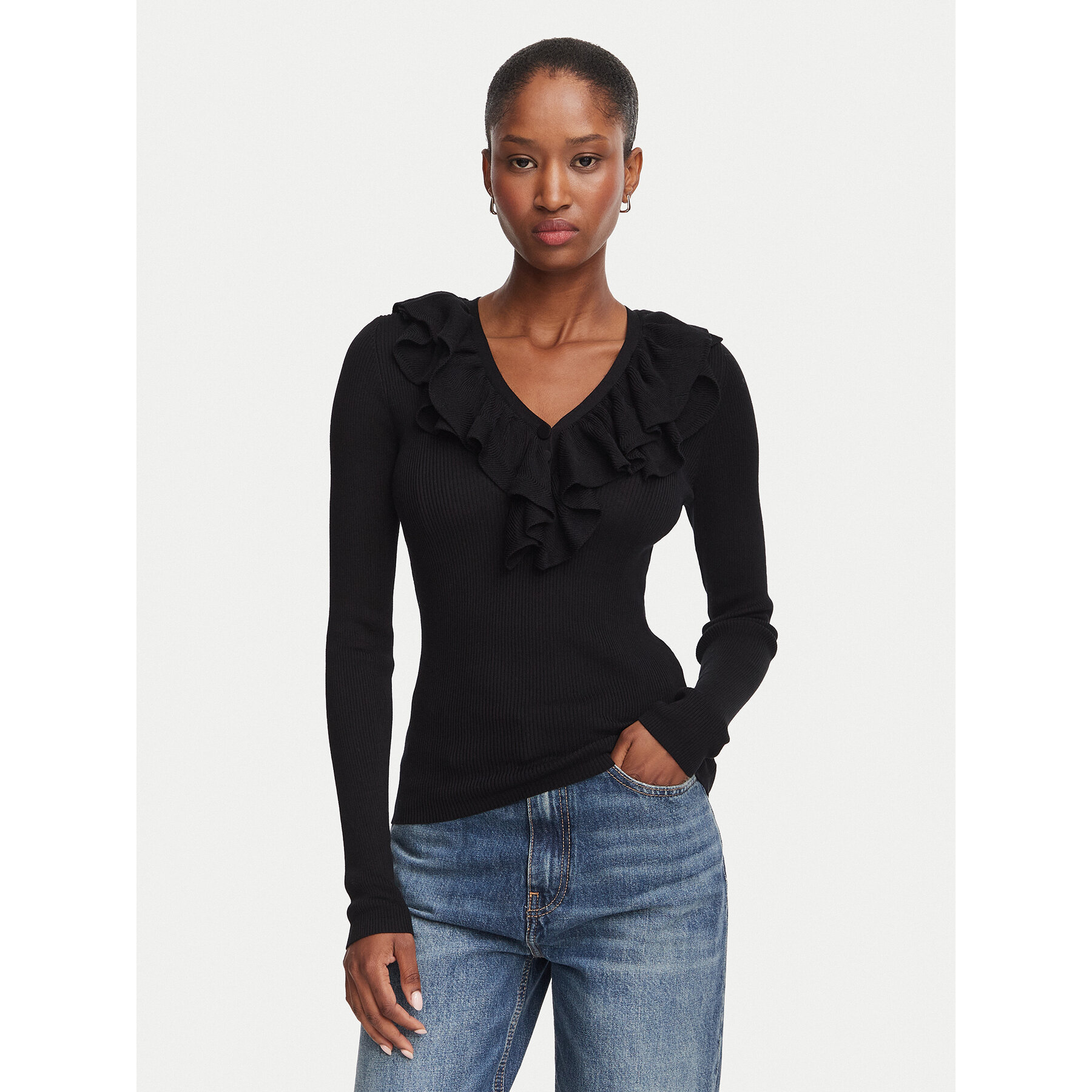 Marella Bluse Operoso 2623366044 Schwarz Slim Fit