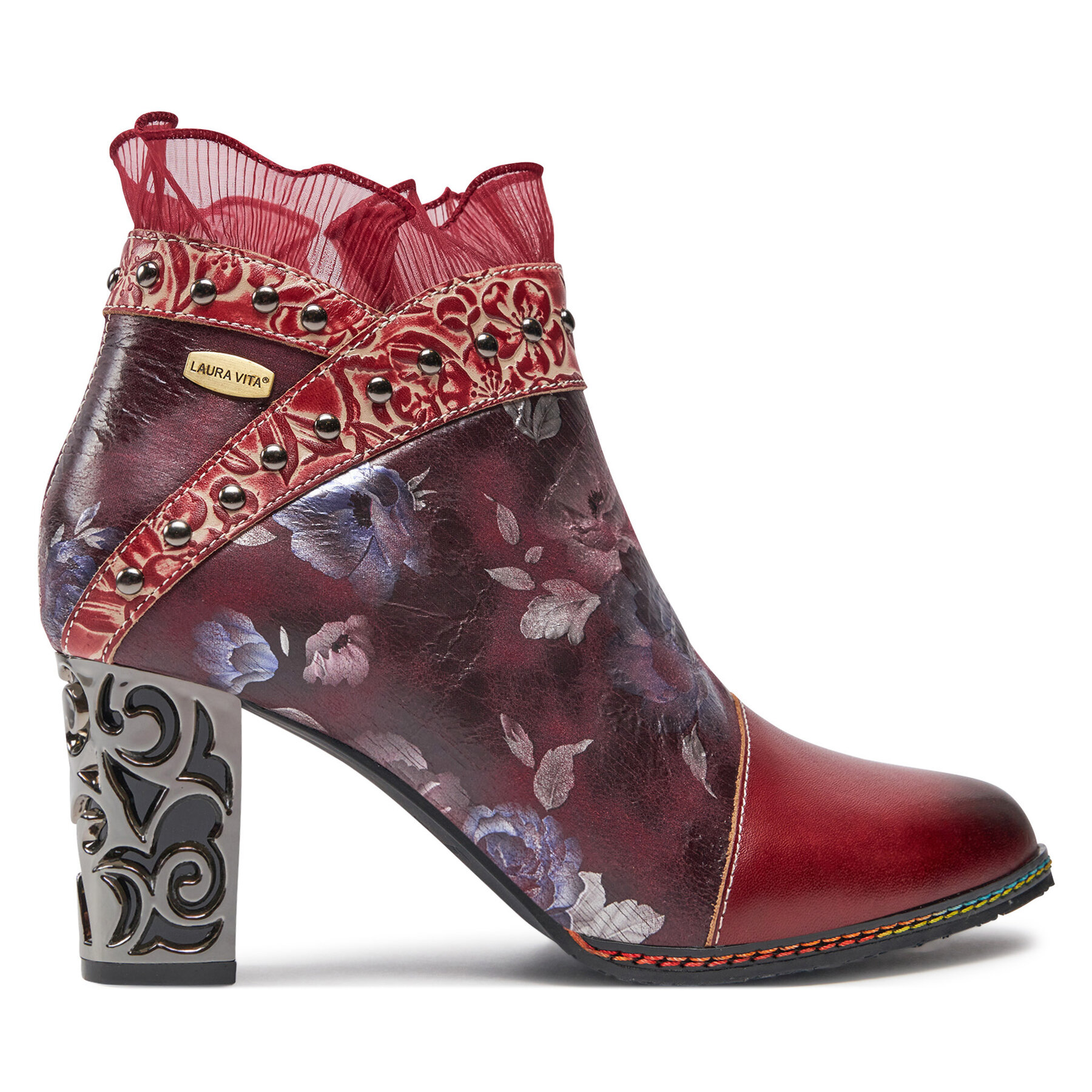Botines Laura Vita Ledao 11 Guinda/burdeos