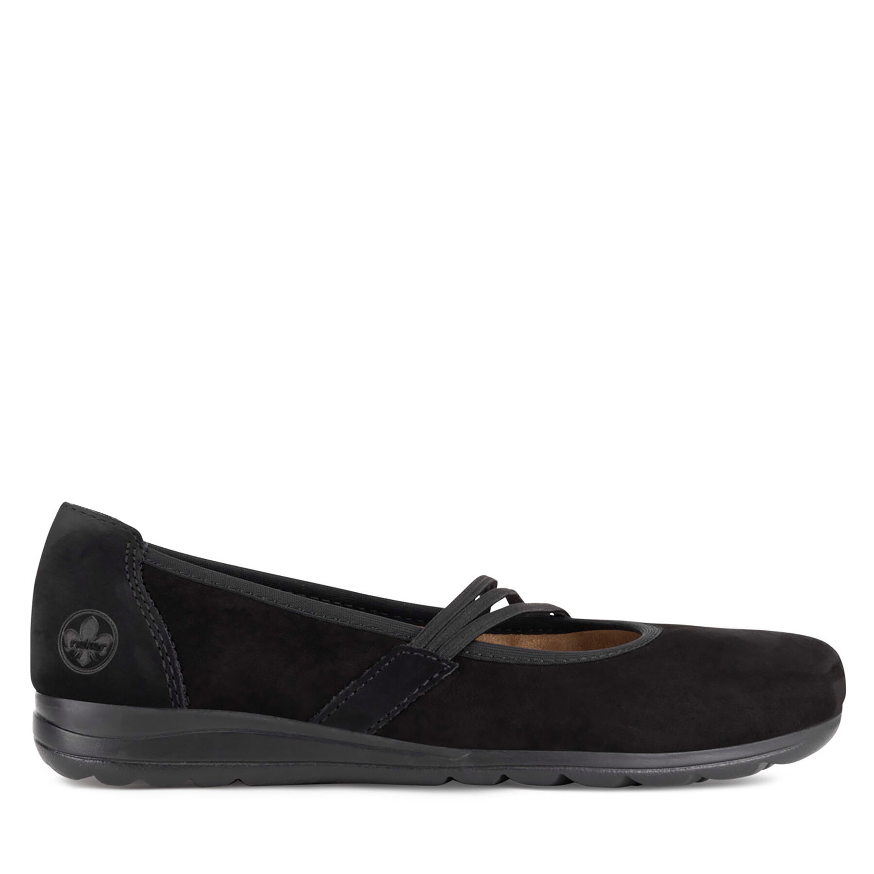 Damskie Baleriny Rieker, Rozmiar 40 Czarny L9369-00