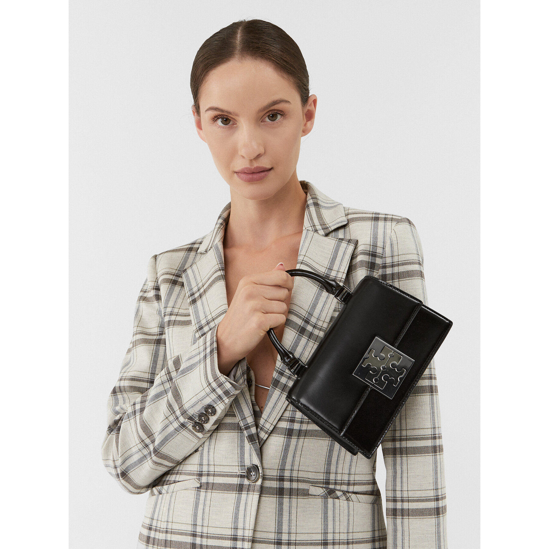 

Сумка Tory Burch Bon Bon Spazzolato Mini Top-Handle Bag 148865 Black 001, Чорний