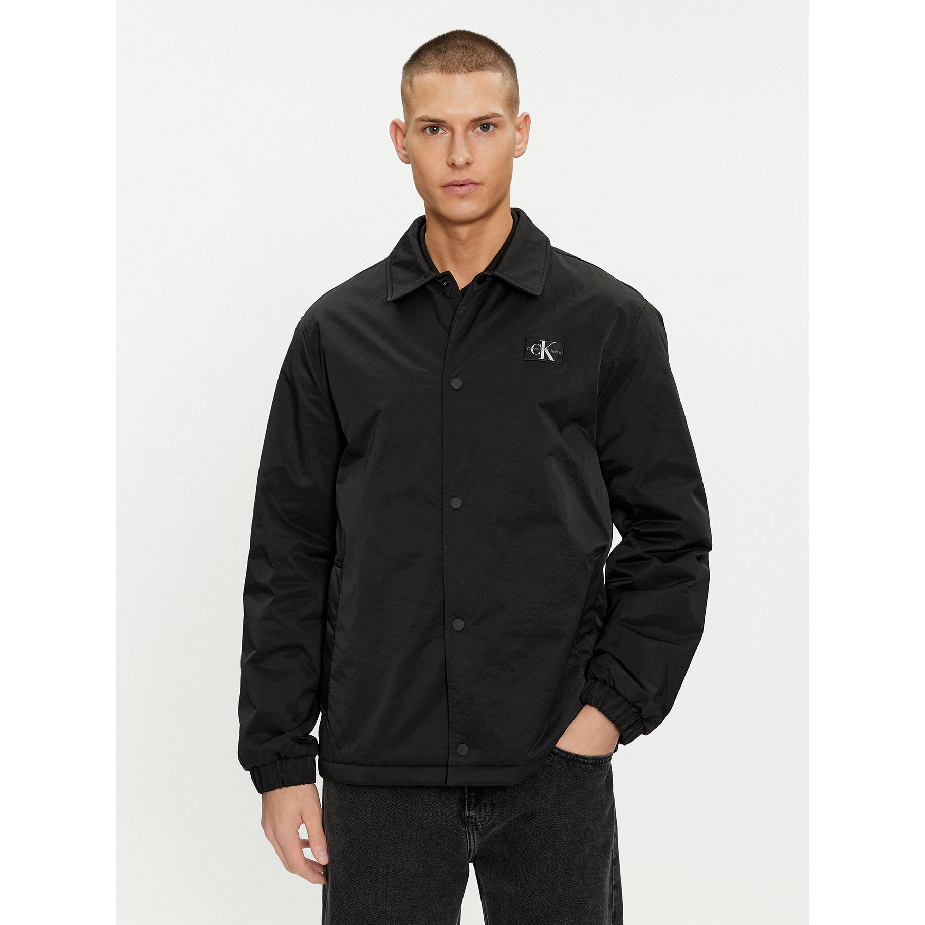 Calvin Klein Jeans Hemdjacke Skater J30J325343 Schwarz Regular Fit
