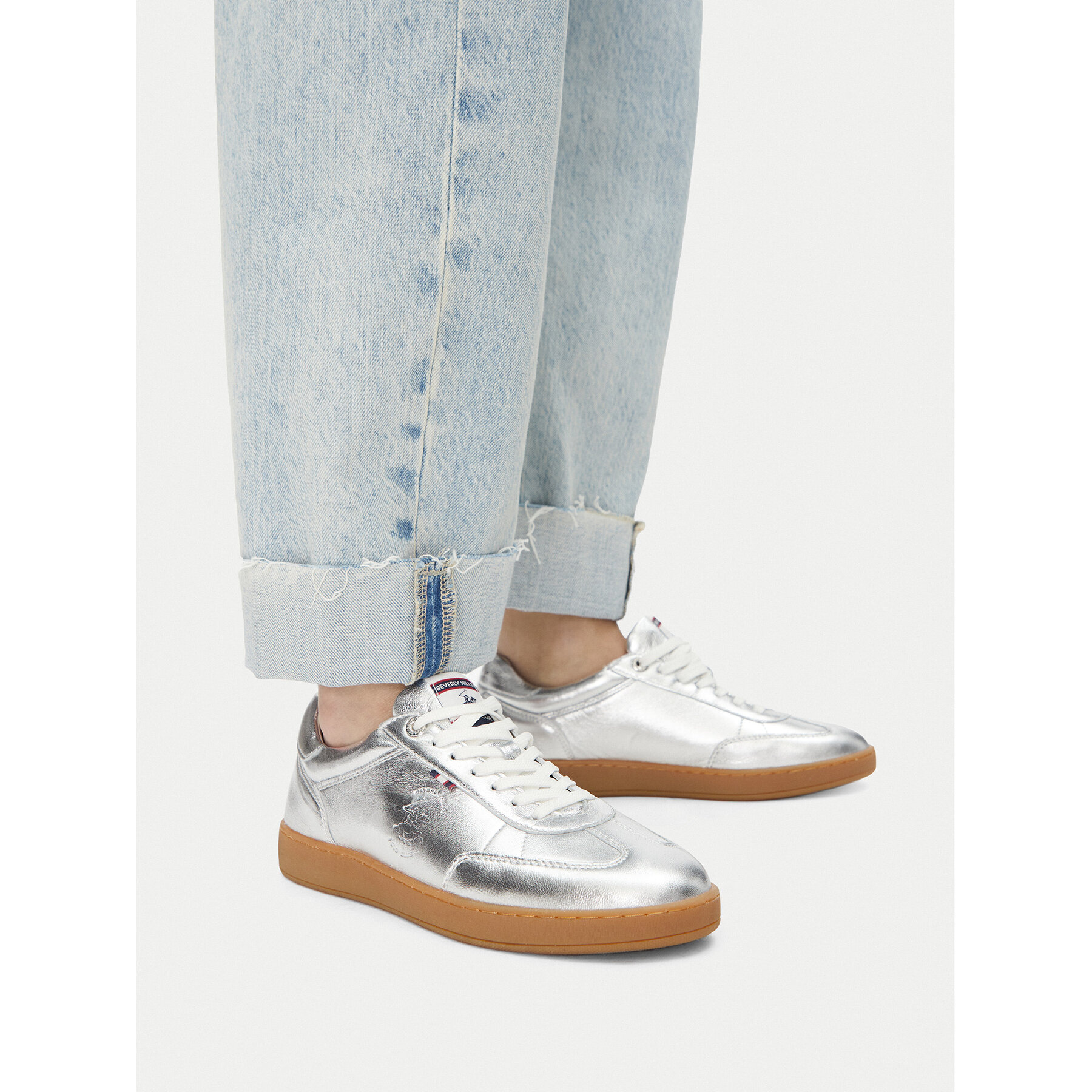 Sneakersy Beverly Hills Polo Club WI44-VOUN-02 Strieborná
