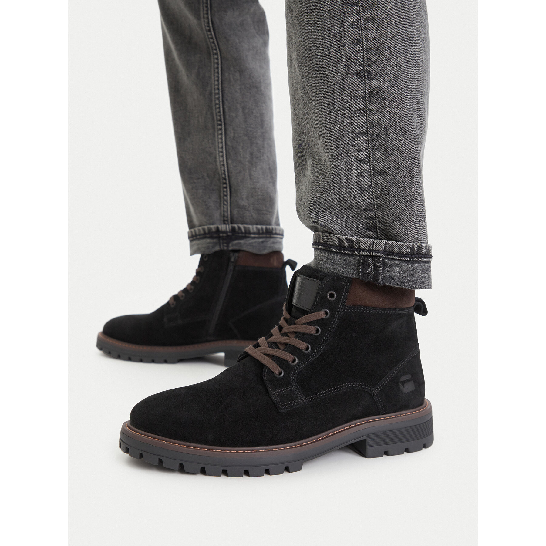 Šnurovacia obuv G-Star Raw CEO-NOLAN-02 MI24 Hnedá