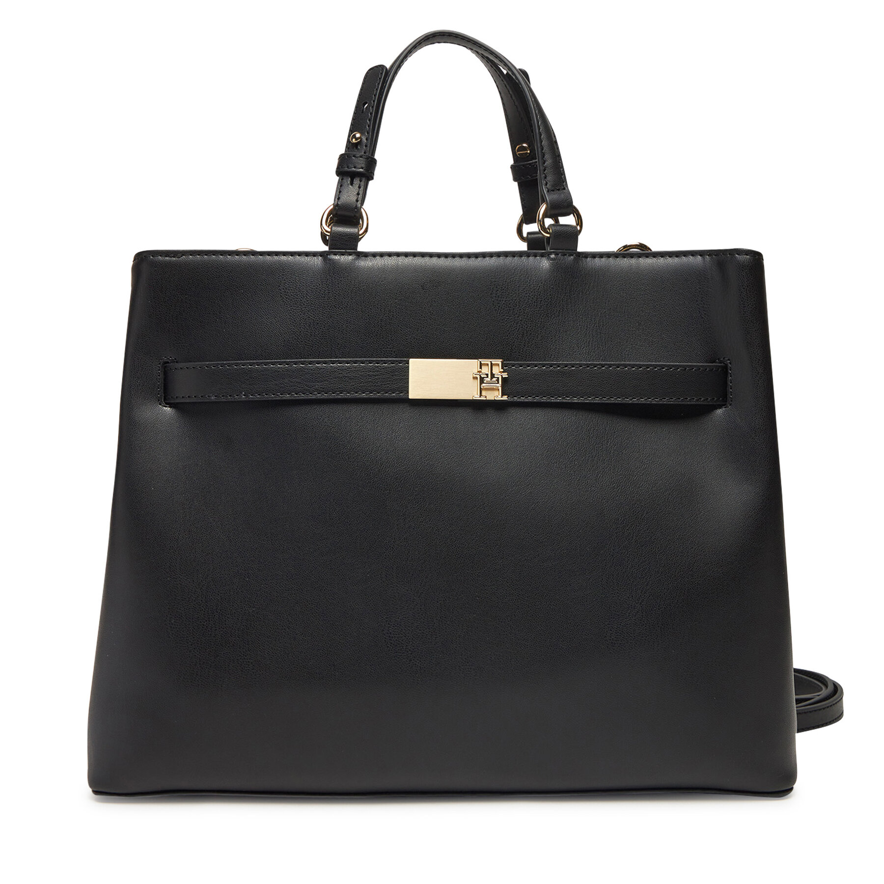  Táska Tommy Hilfiger Heritage Satchel AW0AW17211 Fekete akciós termékkép 1