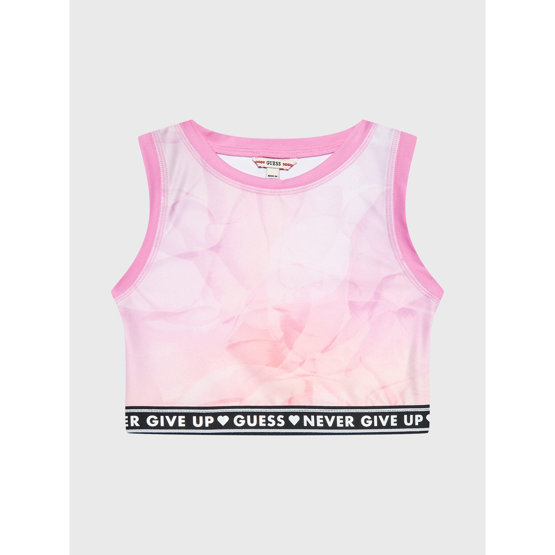 Guess Felső J3RI02 MC01P Rózsaszín Slim Fit