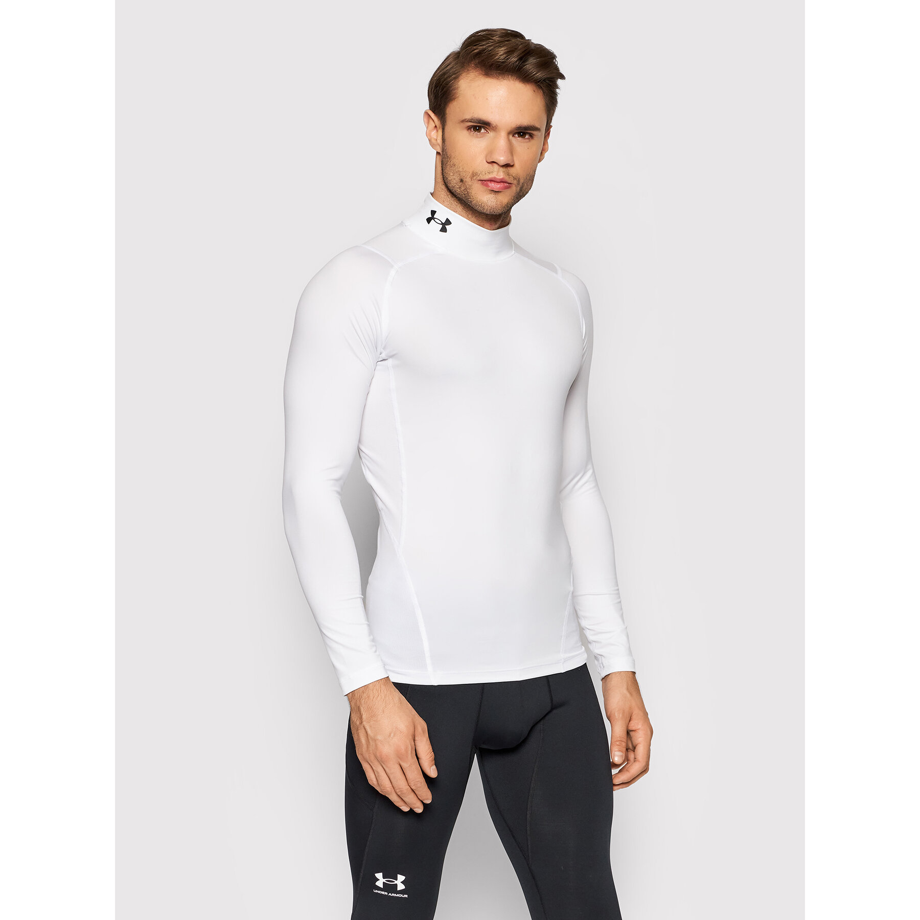 Under Armour Technisches T-Shirt HeatGear® Mock 1369606 Weiß Skinny Fit