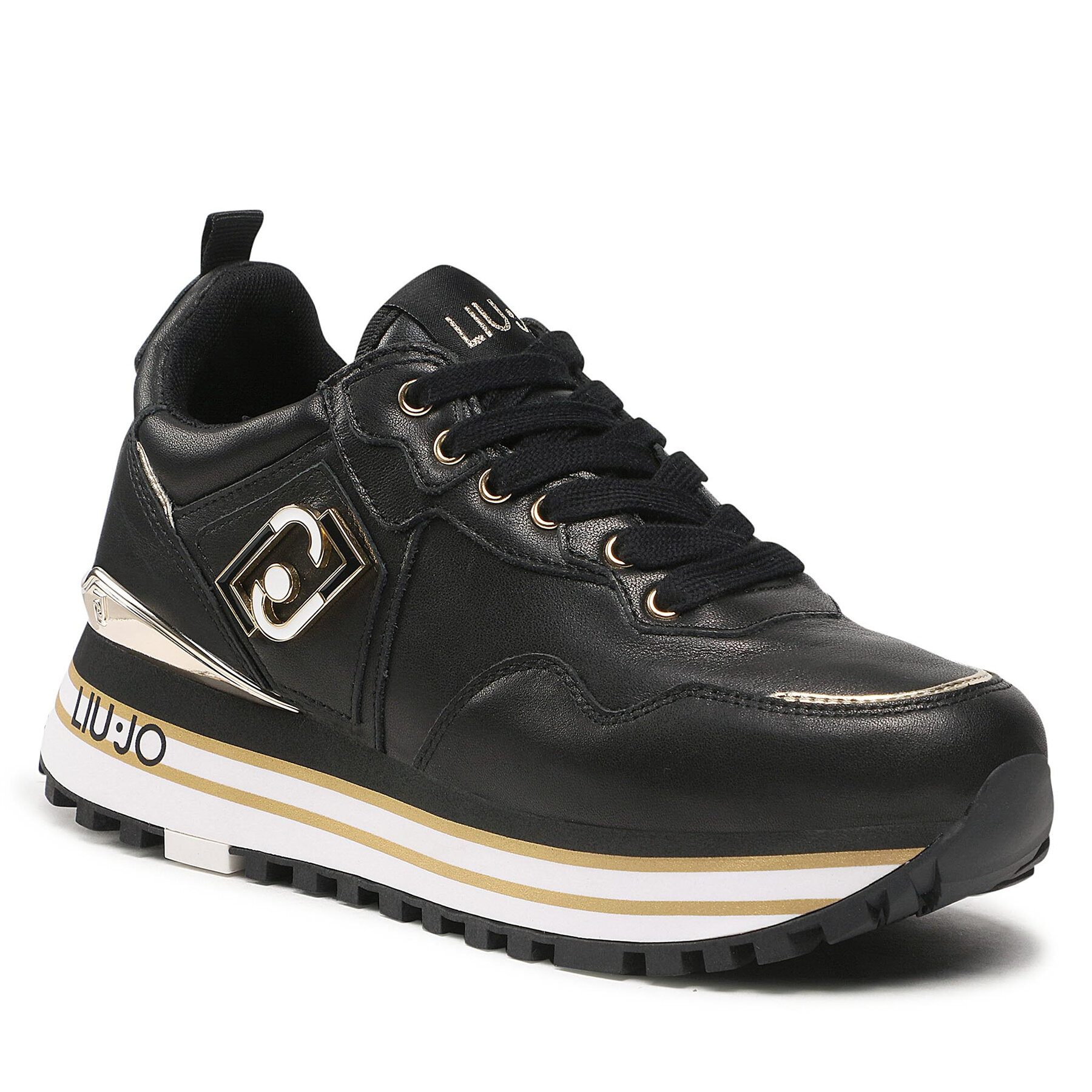 Sneakers Liu Jo Maxi Wonder 01 BF2095 P0102 Black 22222 epantofi.ro imagine noua