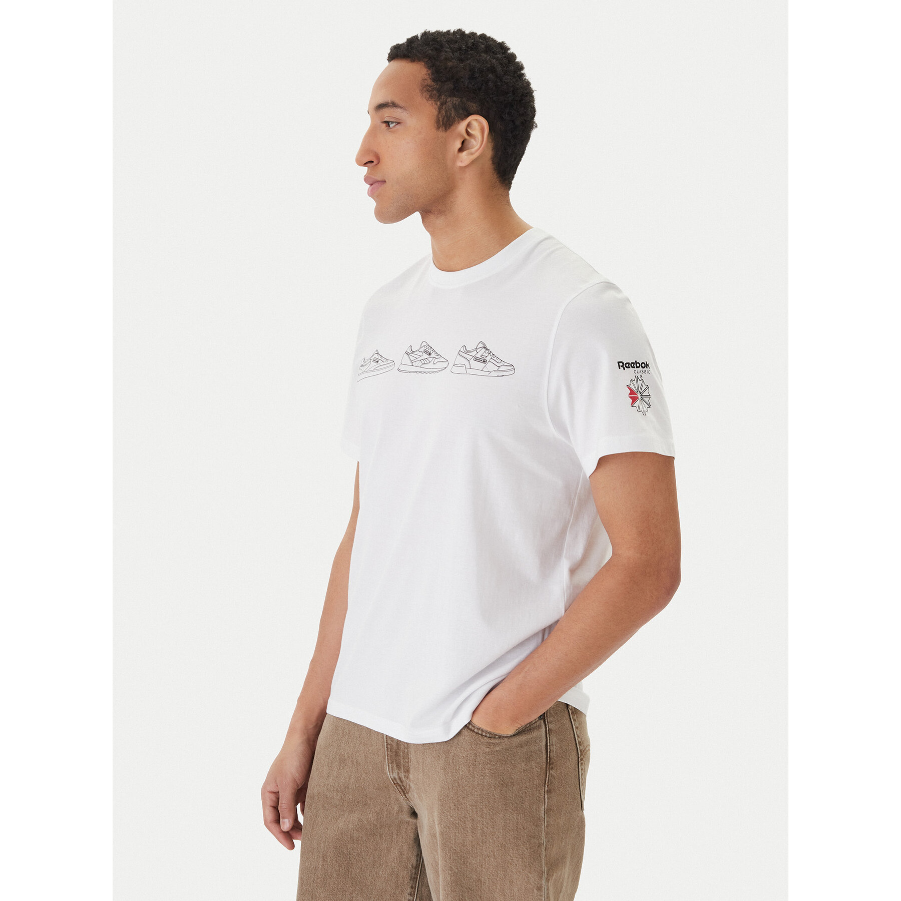 Reebok T-Shirt Harley RK25569CCM Weiß Regular Fit