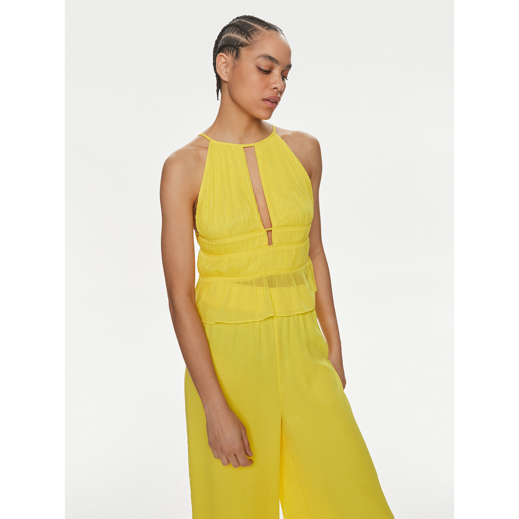 Patrizia Pepe Τοπ 2C1540/A061-Y447 Κίτρινο Regular Fit