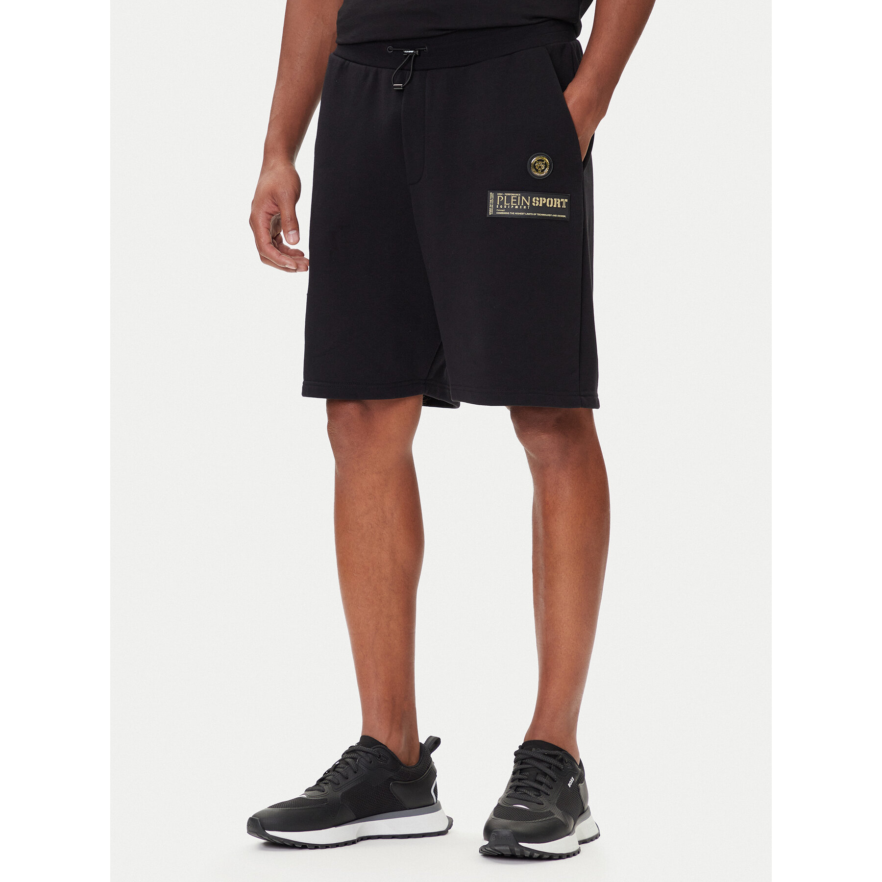 Plein Sport Sportshorts PAEC MJT2601 STE003N Schwarz Regular Fit