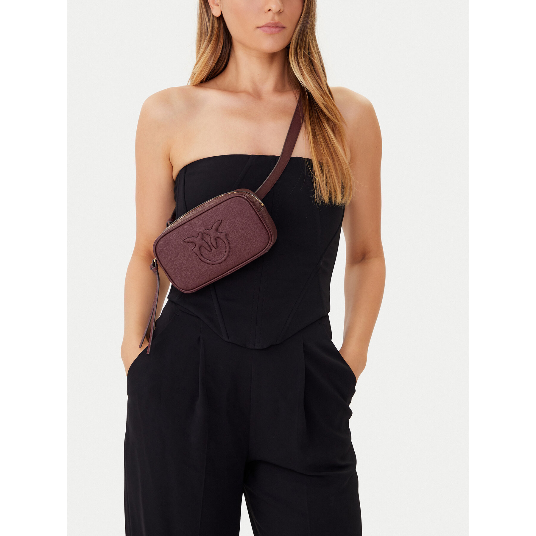 Τσάντα PINKO Pelle Bottalata AI 25-26 PCPL 105354 A29Q Καφέ